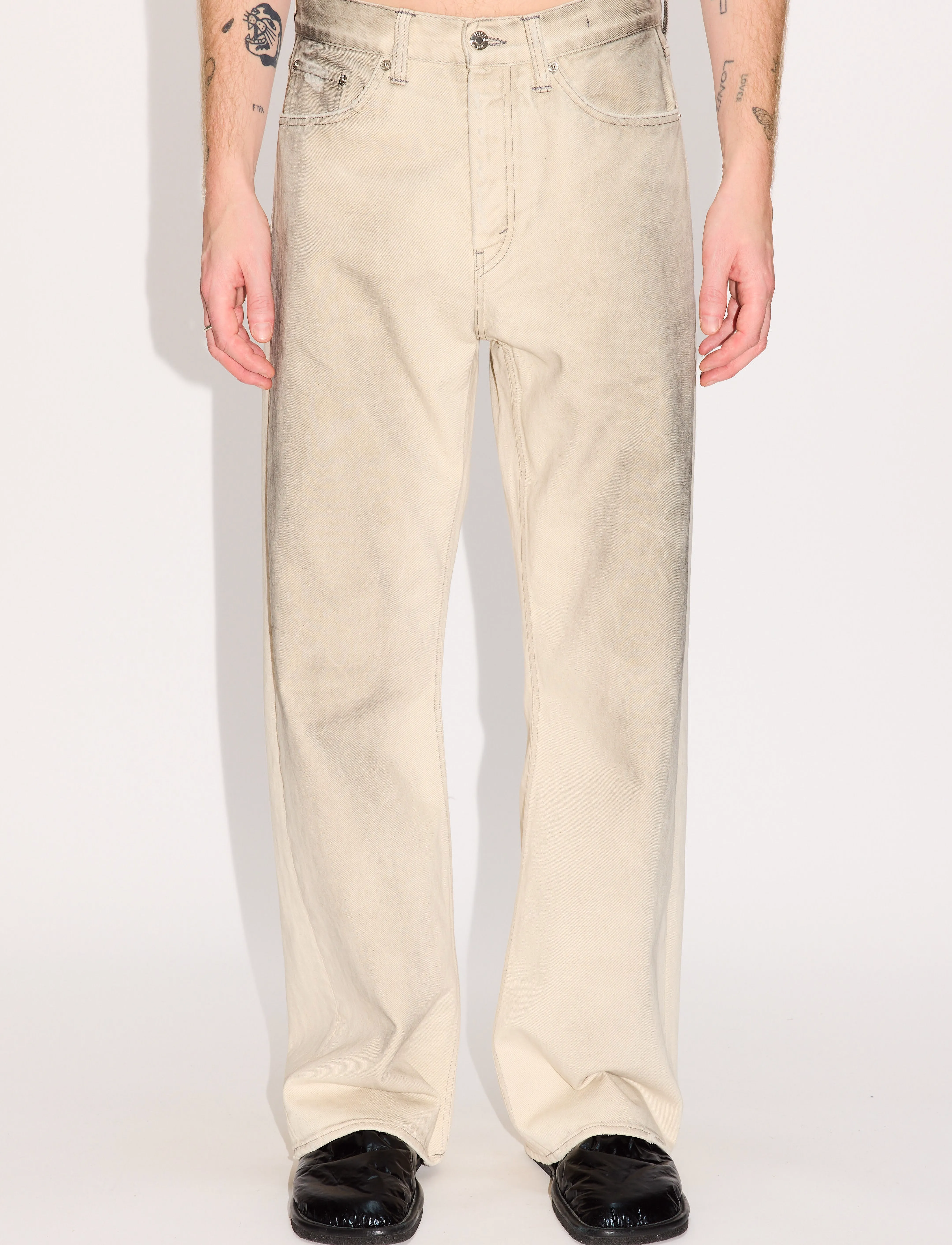 Hope Criss Jeans Dirty White - Transitional Layering - DIRTY WHITE / grey