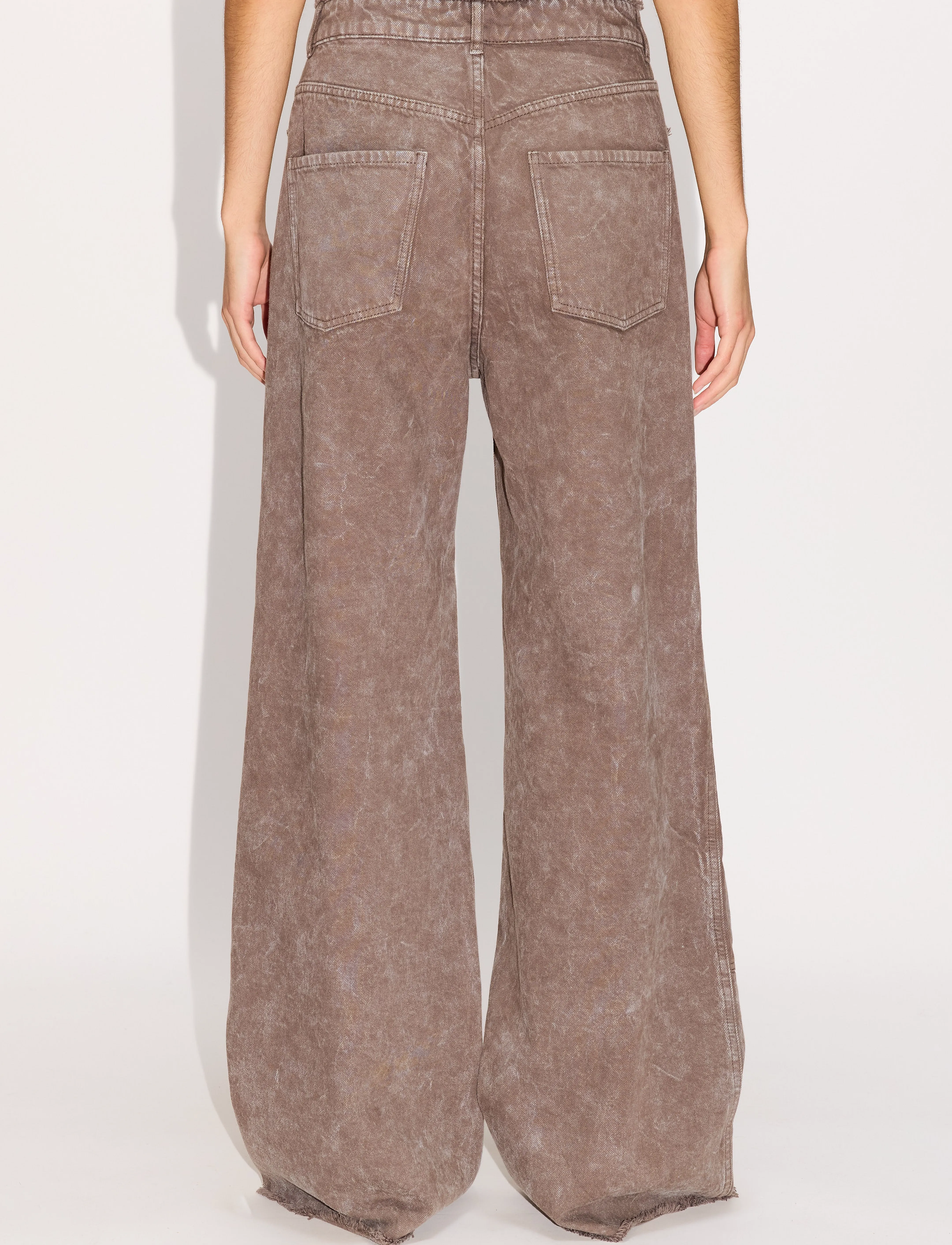 Hope - Dawn Trousers Stone Grey Marble - hosen mit weitem bein - stone grey marble - 3
