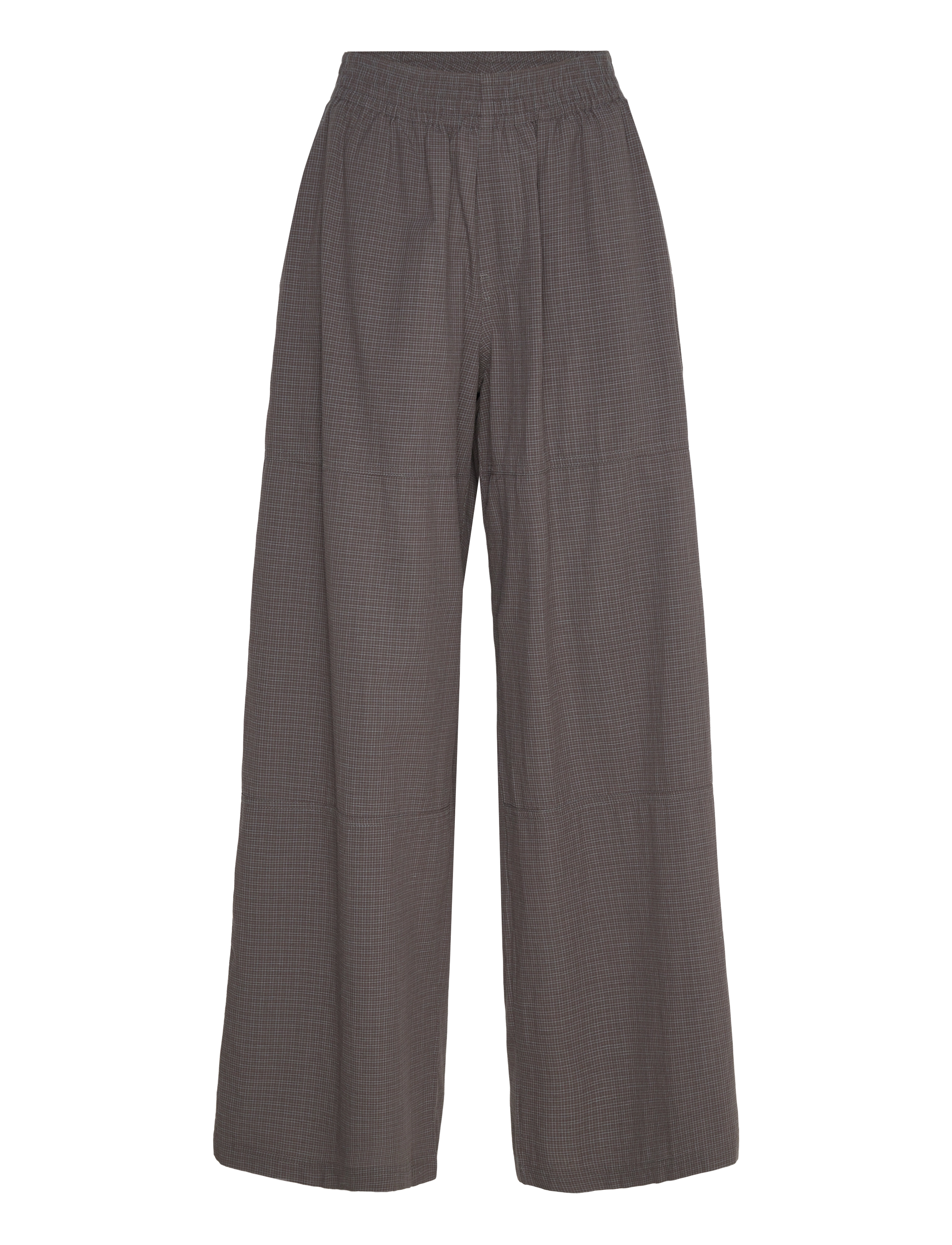 Hope - Rave Trousers Dark Brown Check - dark brown check - 1