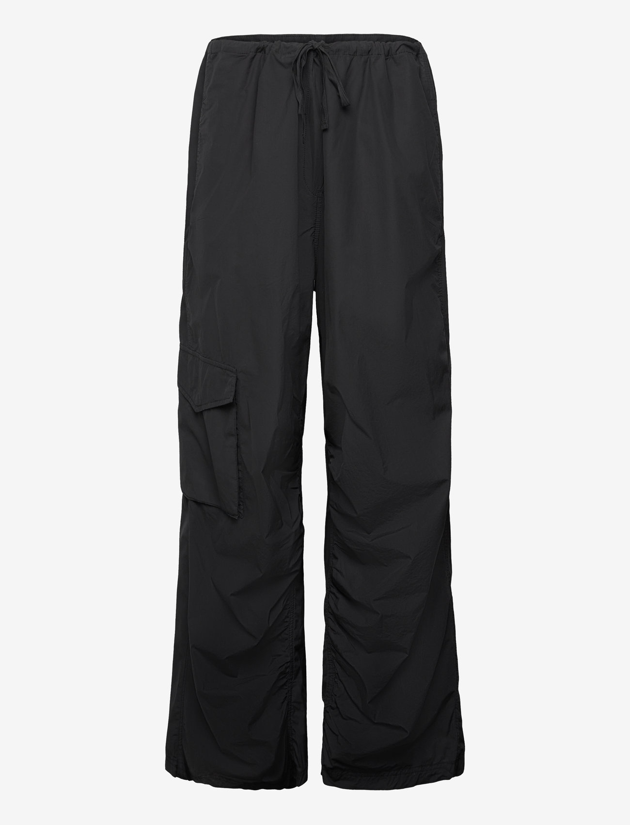 Hope - Collapse Trousers Black Poplin - cargobukser - black poplin - 1