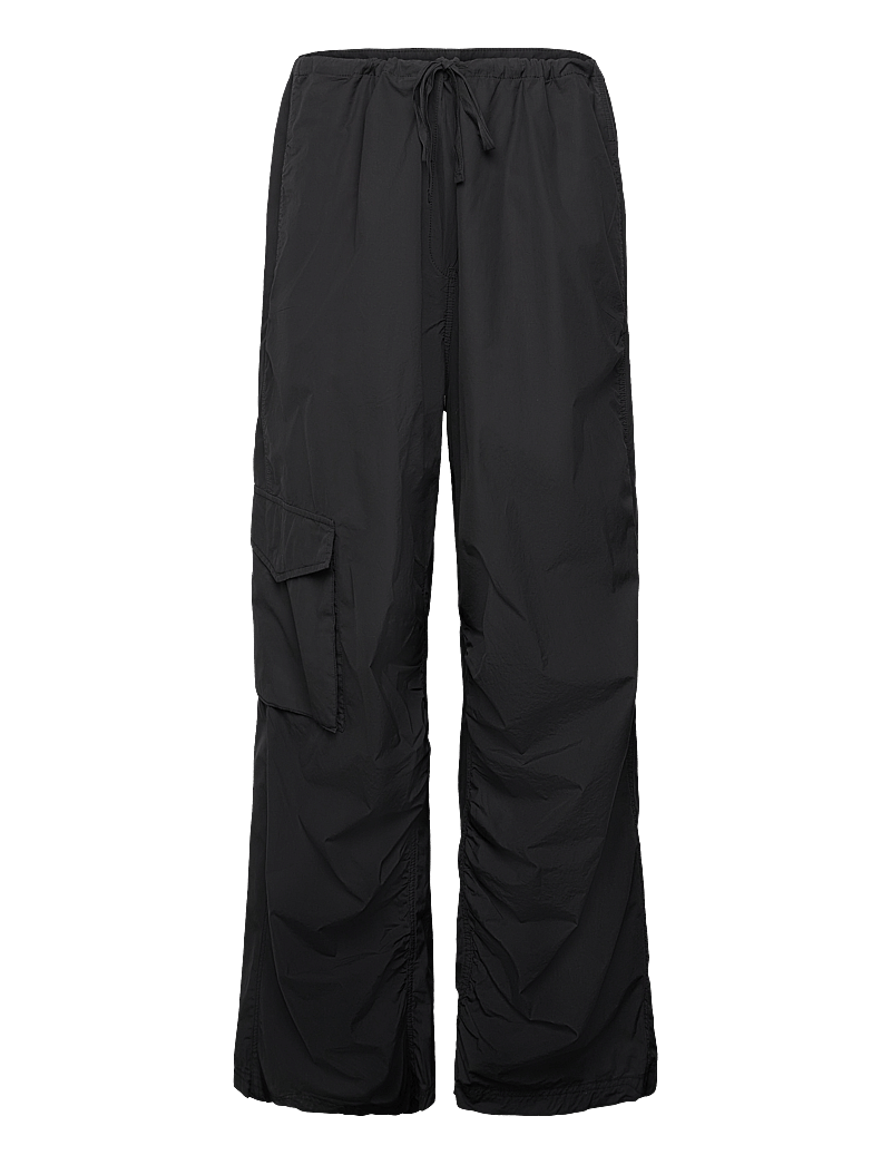 Hope - Collapse Trousers Black Poplin - cargobukser - black poplin - 1