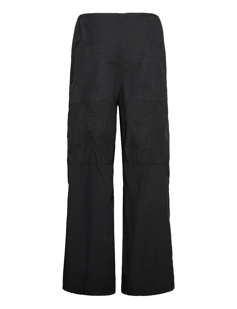 Hope - Collapse Trousers Black Poplin - cargobukser - black poplin - 2