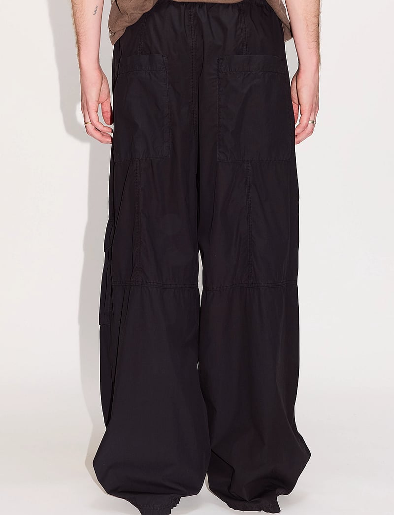 Hope - Collapse Trousers Black Poplin - cargobukser - black poplin - 3