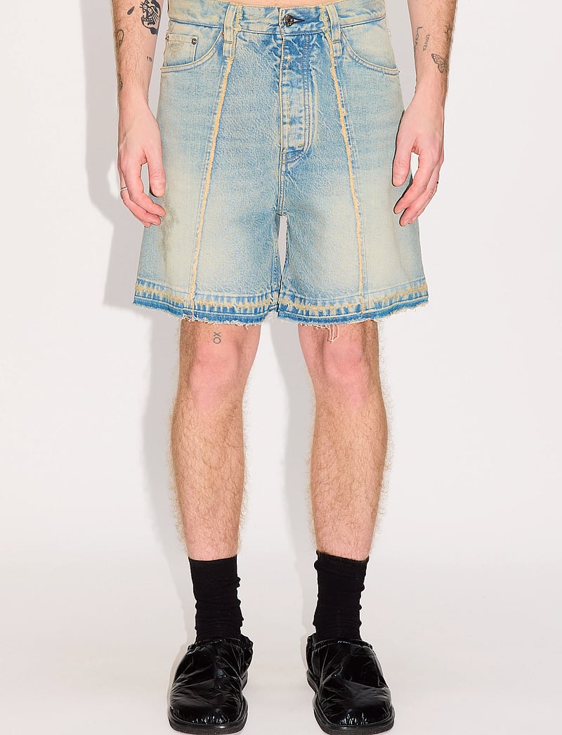 Hope - Skid Shorts Light Blue Sandy Mix - jorts - light blue sandy mix - 0