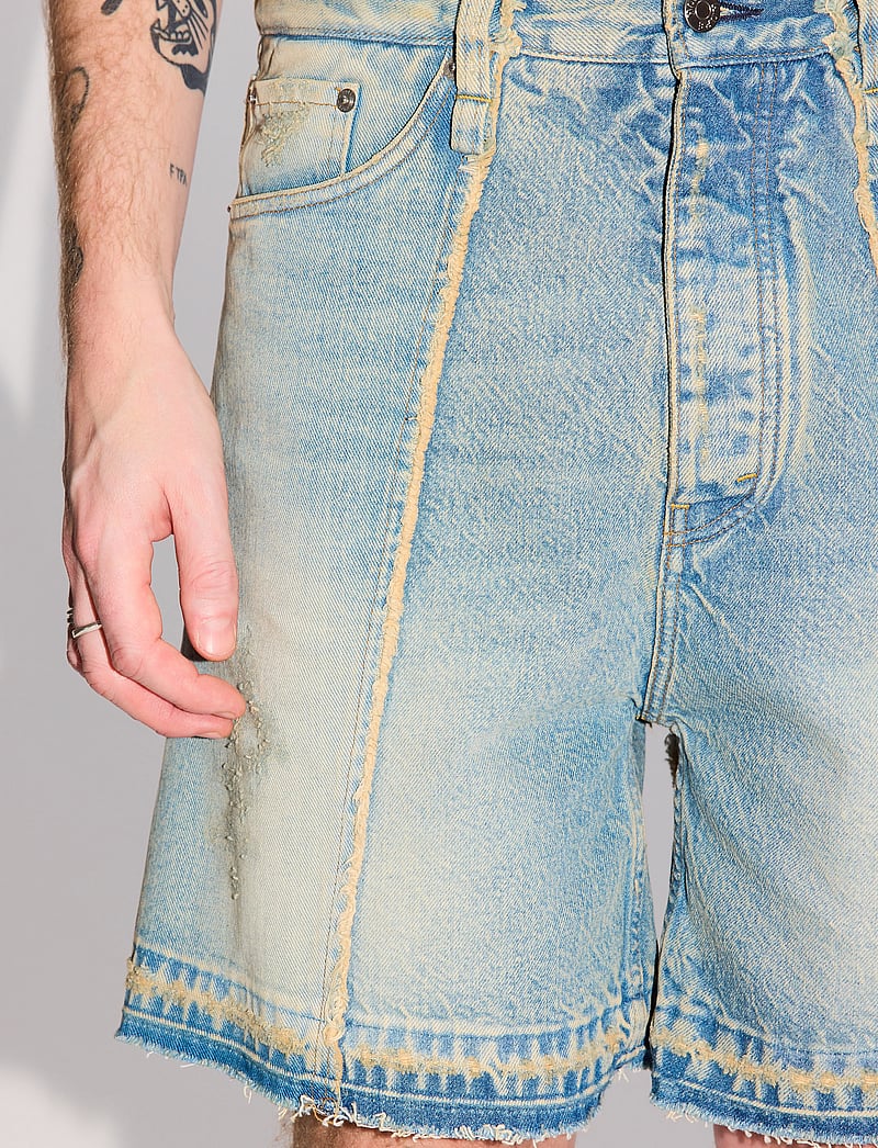 Hope - Skid Shorts Light Blue Sandy Mix - jorts - light blue sandy mix - 4