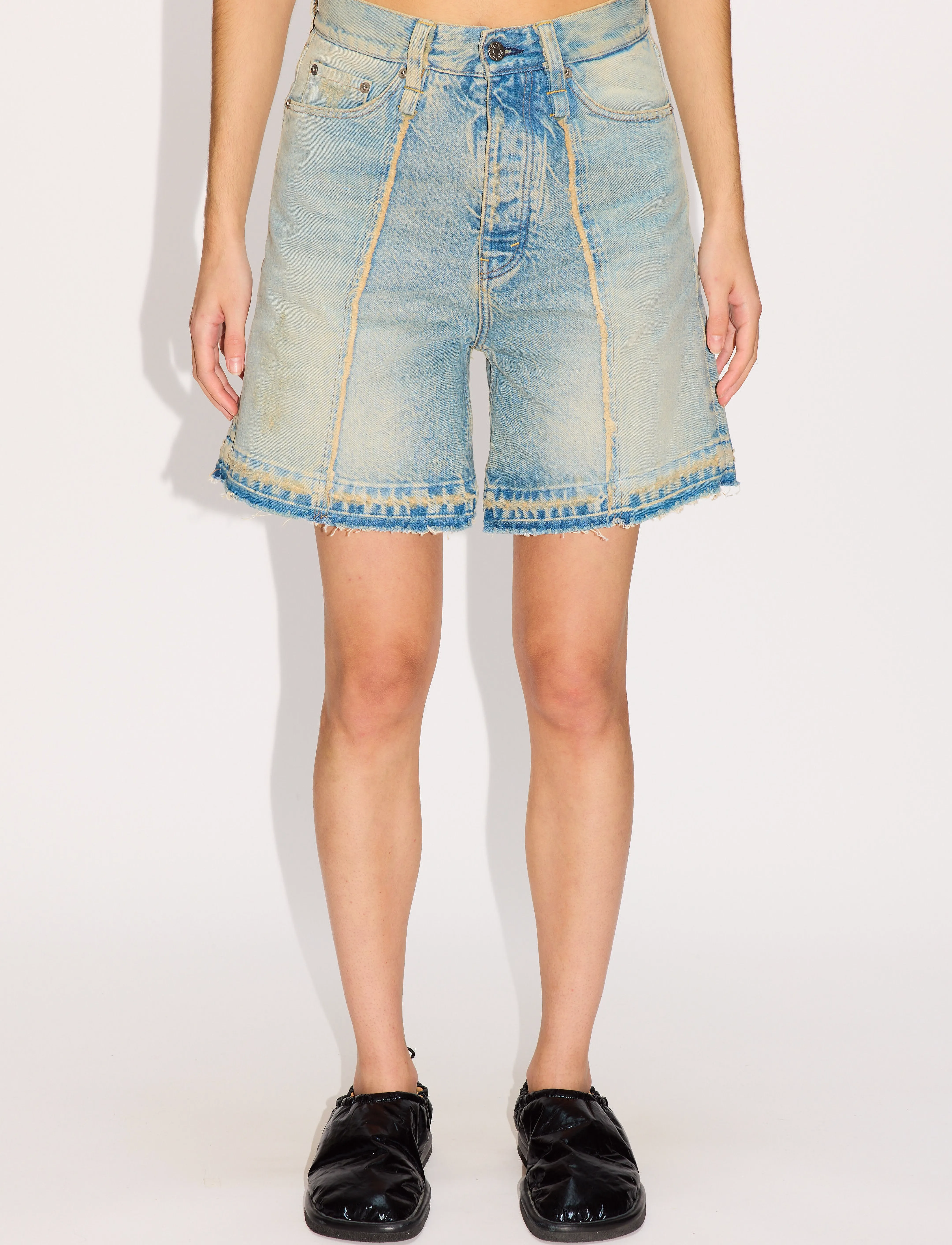Hope - Skid Shorts Light Blue Sandy Mix - jorts - light blue sandy mix - 5