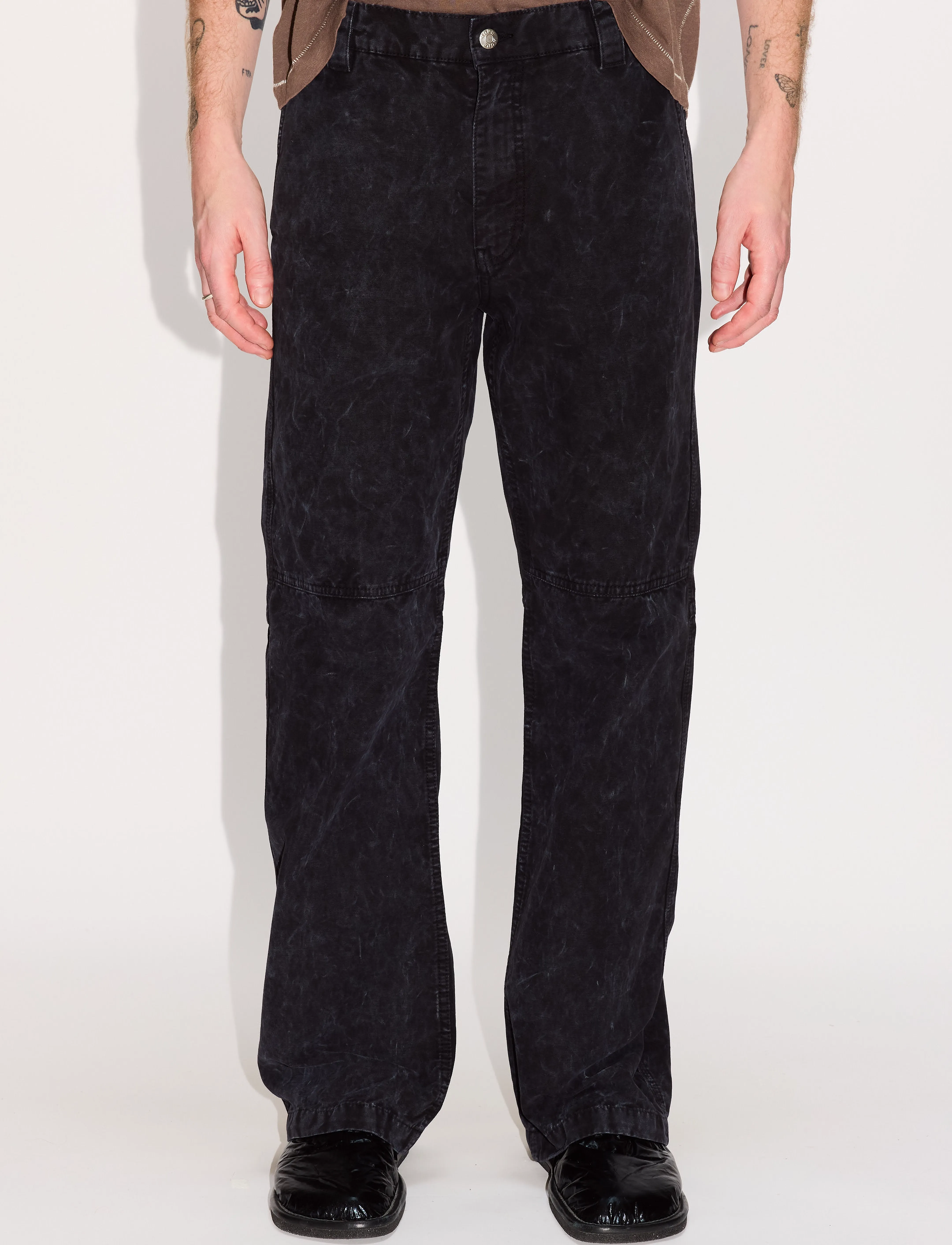 Hope Rush Zip Trousers Black Marble, Kvinder, Arbejdsbukser, Sort, Str: 46