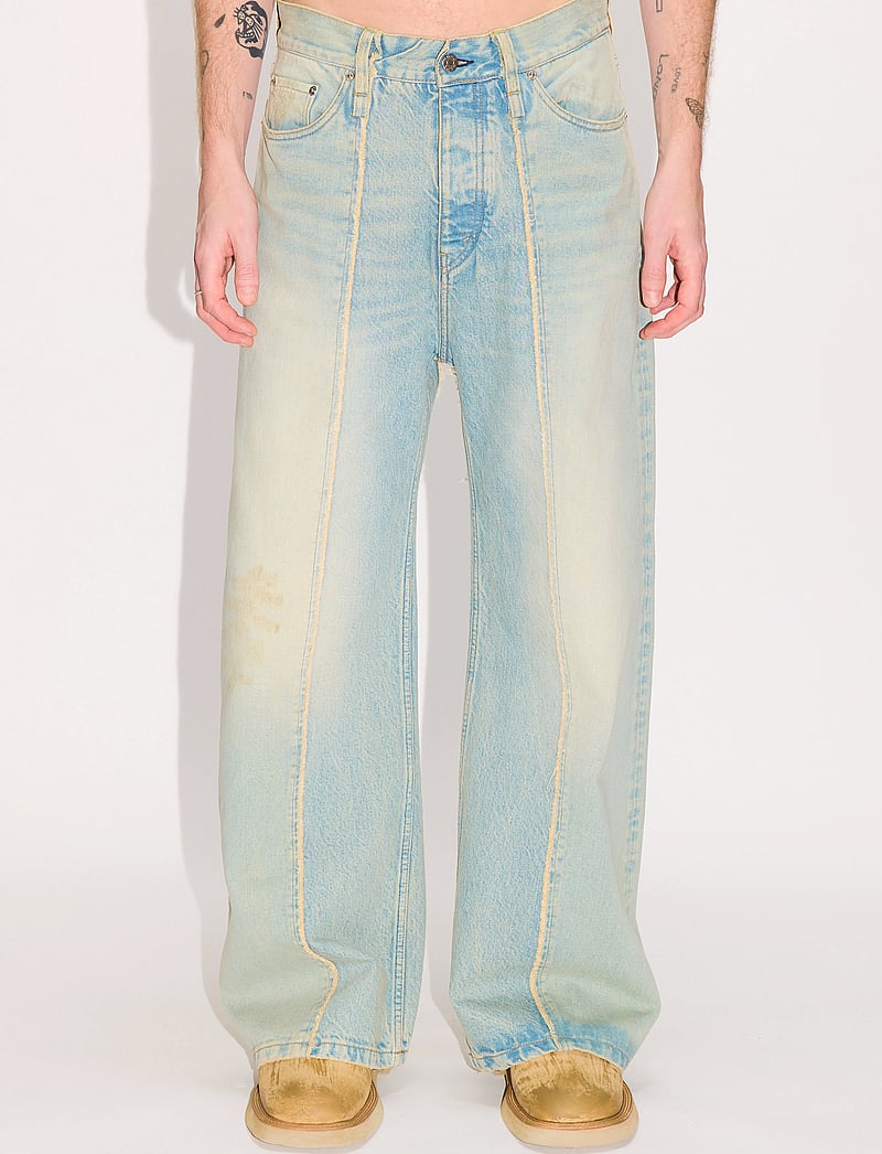 Hope - Skid Jeans Light Blue Sandy Mix - hosen mit weitem bein - light blue sandy mix - 0