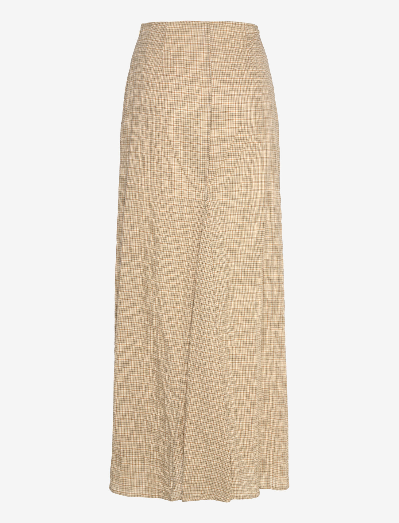Hope - Read Skirt Beige Check Voile - maxi röcke - beige check voile - 2