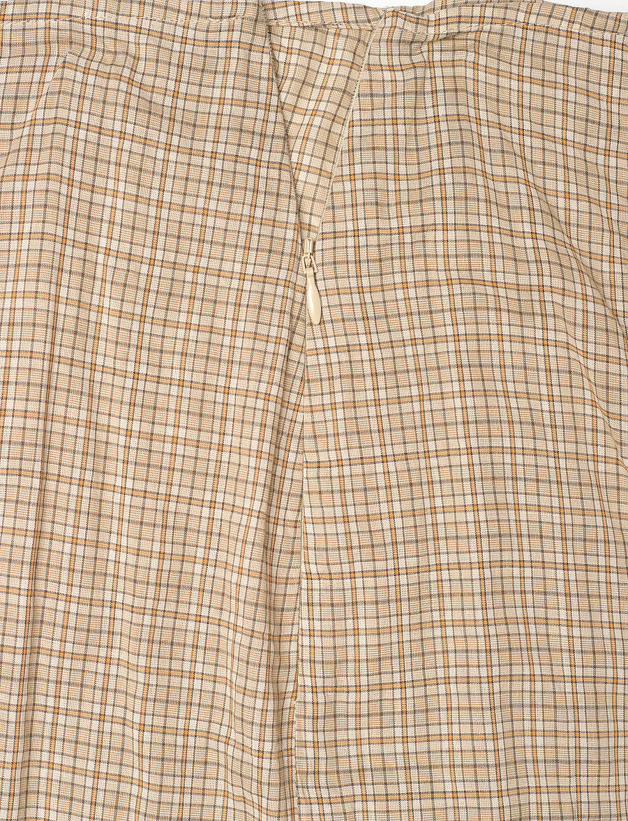 Hope - Read Skirt Beige Check Voile - maxi röcke - beige check voile - 5