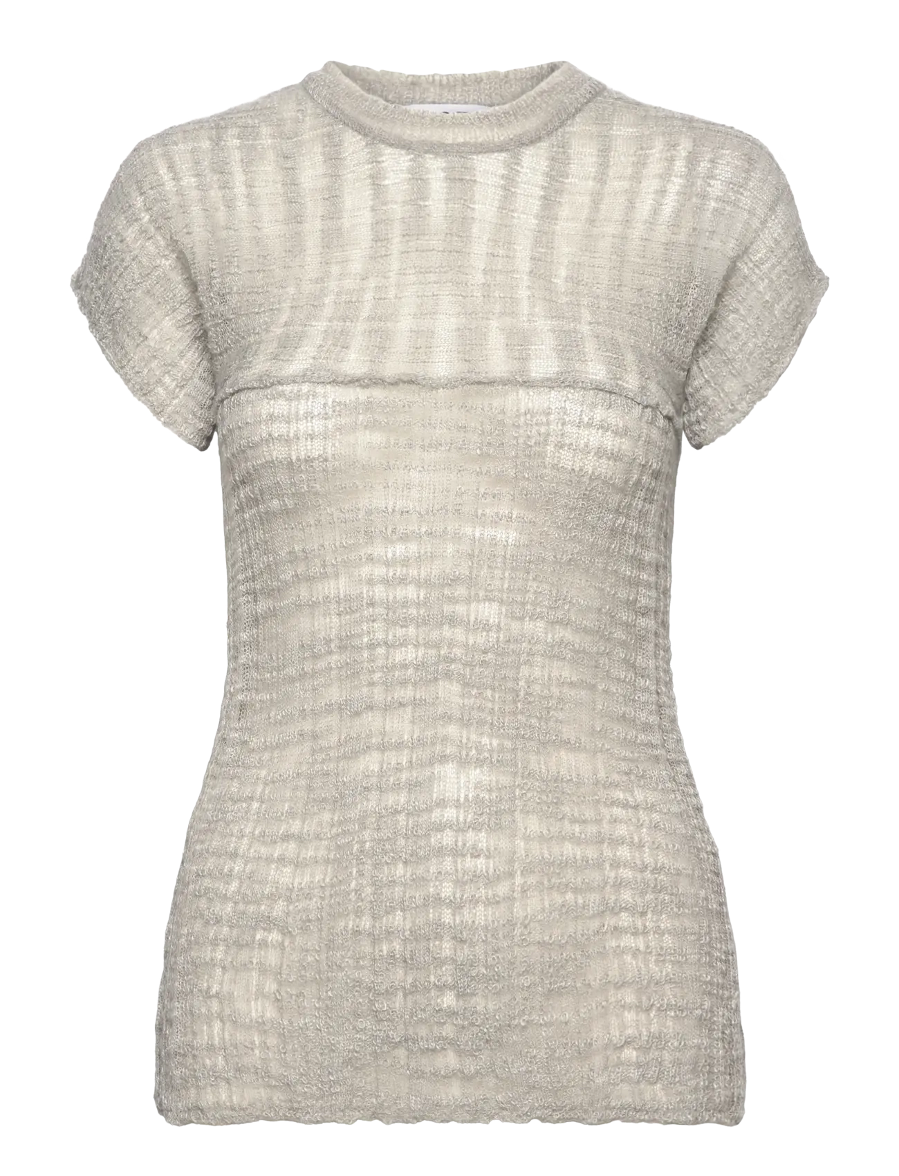 HOPE Sunny Tee Ice Grau Slub Grau - 34 - Damen