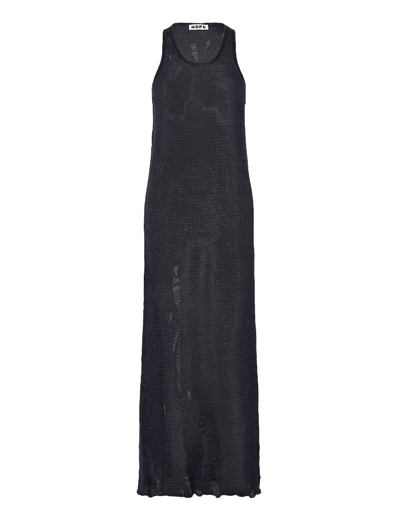 Hope - Smash Dress Deep Blue Melange - maxikleider - deep blue melange - 1