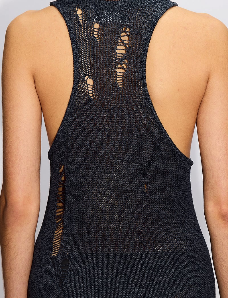 Hope - Smash Dress Deep Blue Melange - maxikleider - deep blue melange - 4