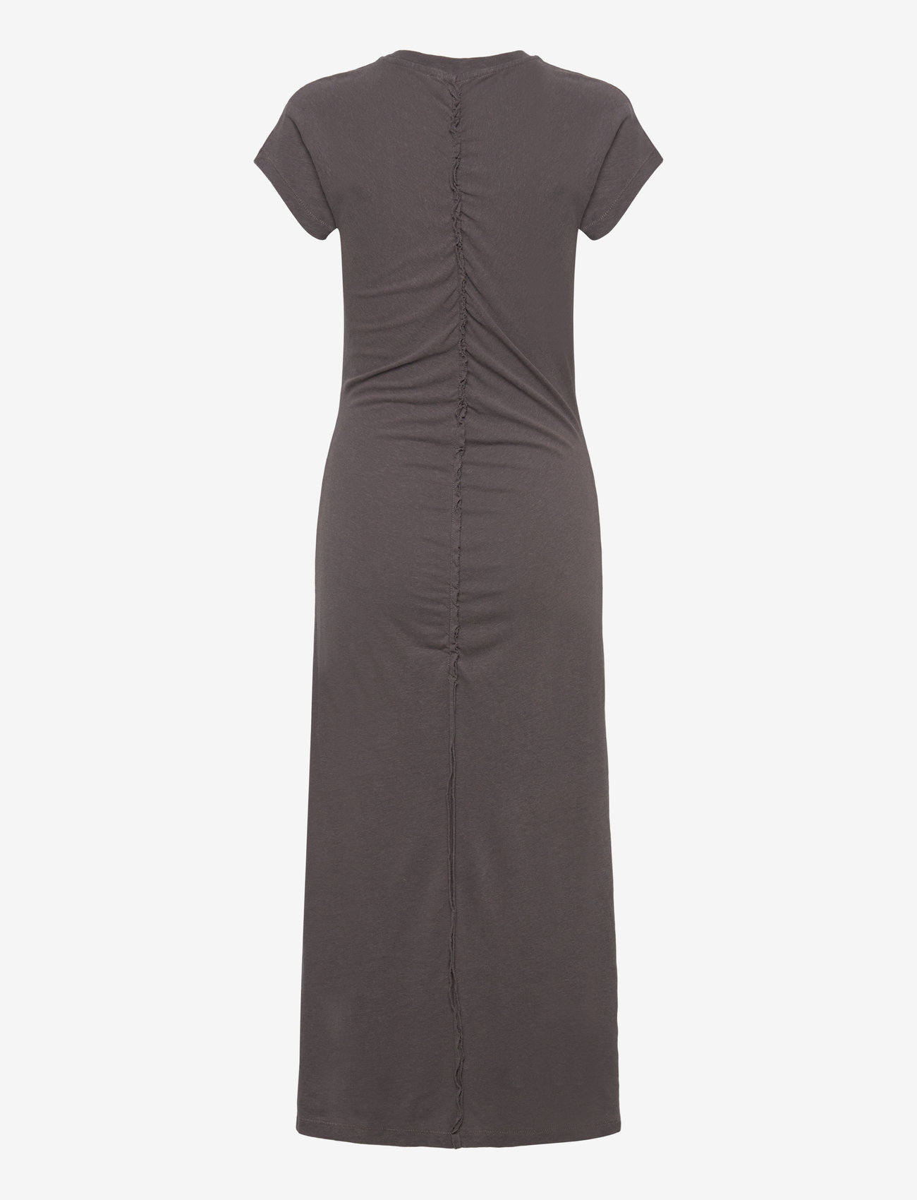 Hope - Roll Dress Plum Grey Hemp - t-shirt dresses - plum grey hemp - 2