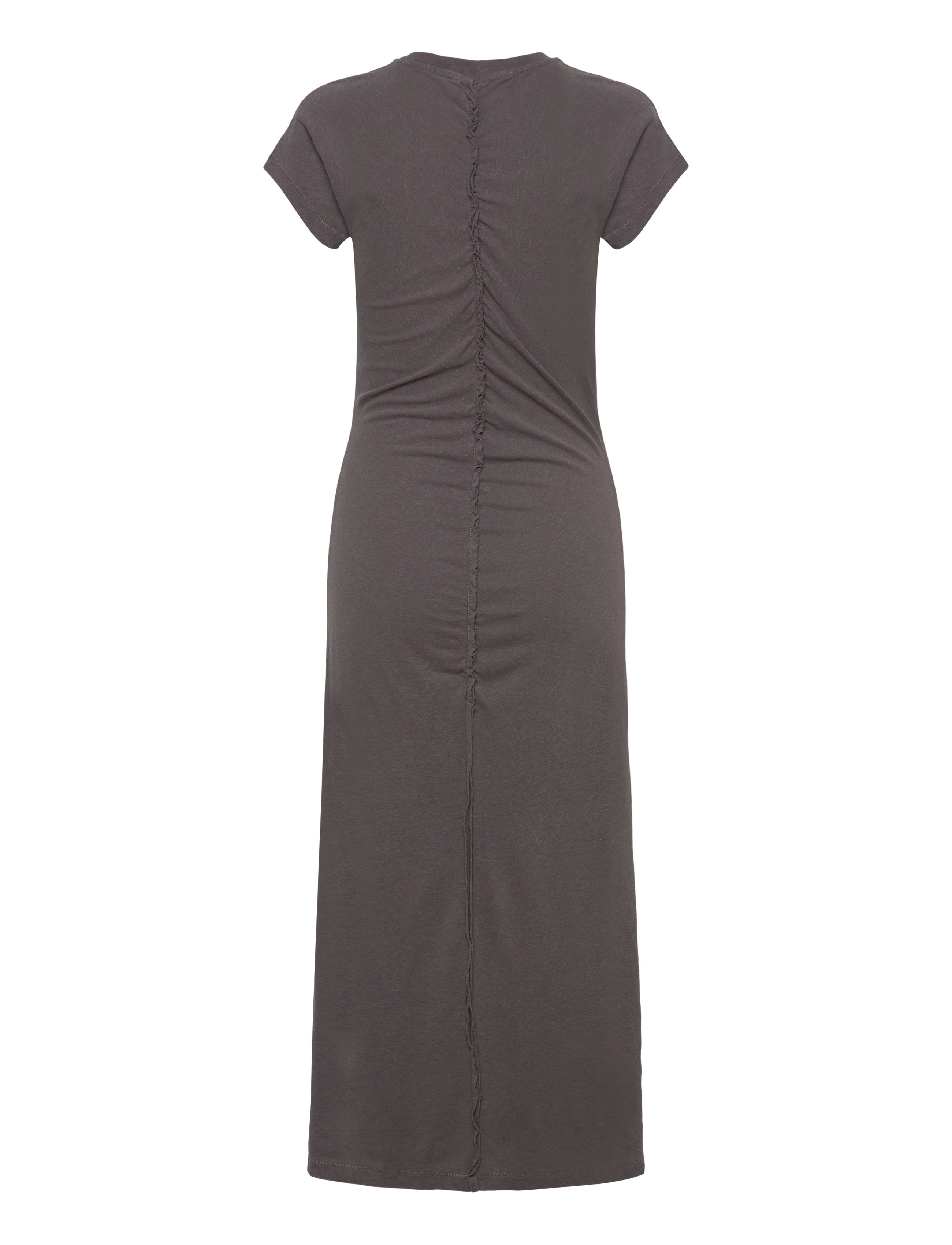 Hope - Roll Dress Plum Grey Hemp - t-shirt-kleider - plum grey hemp - 2