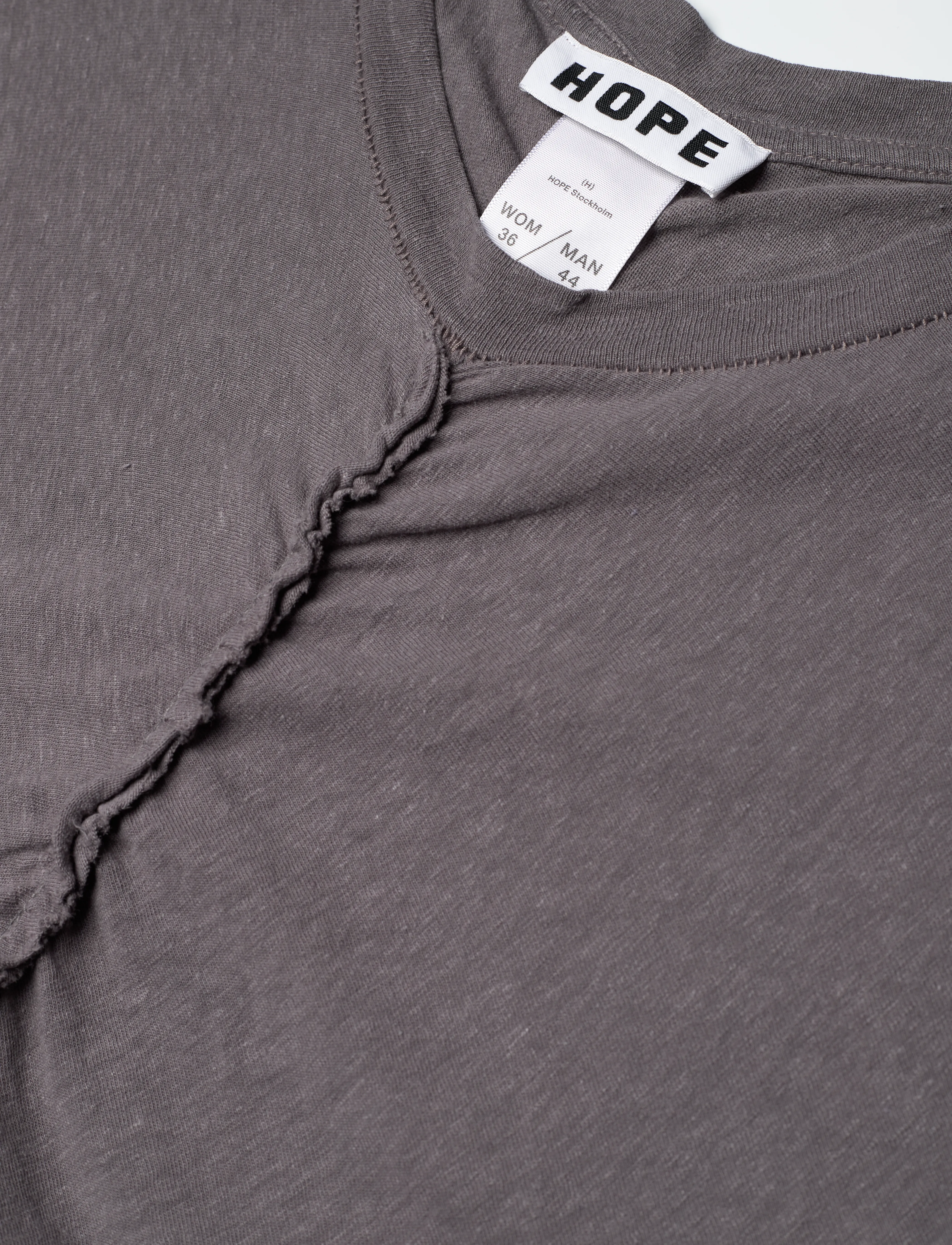 Hope - Roll Dress Plum Grey Hemp - t-shirt-kleider - plum grey hemp - 5