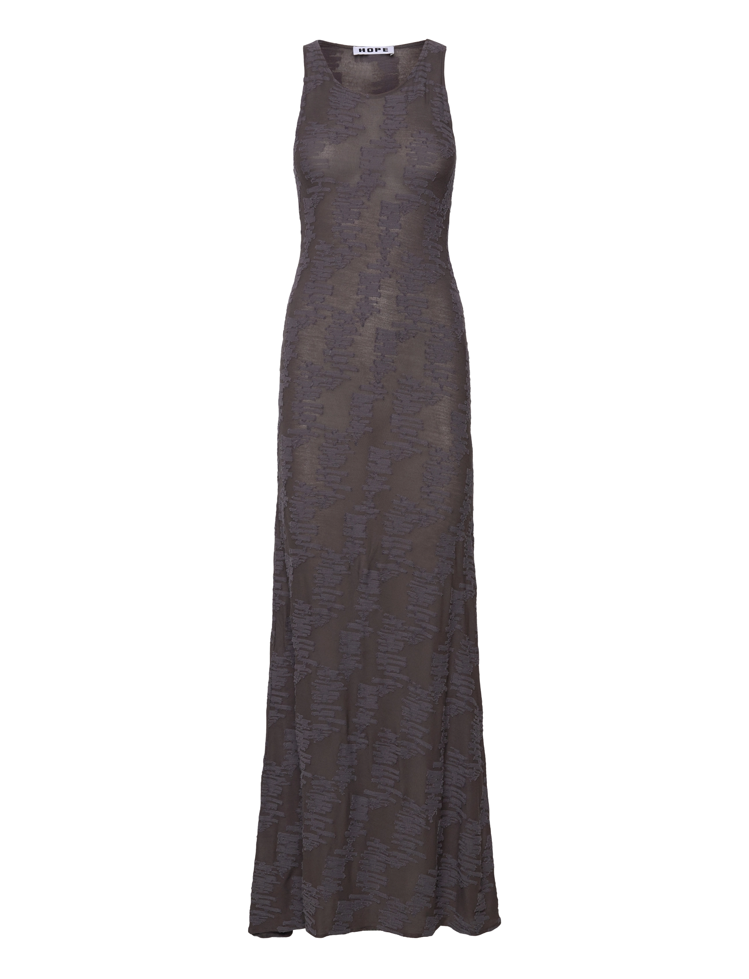 HOPE Seaside Kleid Plum Grau Jacquard Grau - 38 - Damen