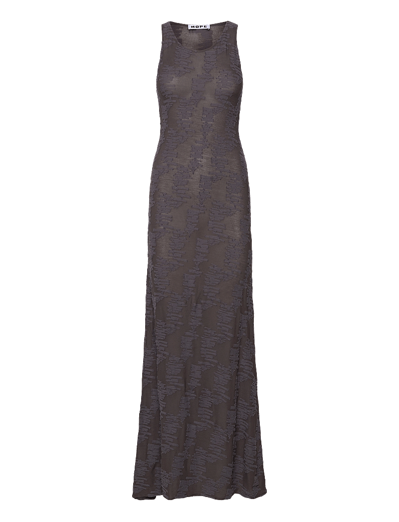 Hope - Seaside Dress Plum Grey Jacquard - etuikleider - plum grey jacquard - 1