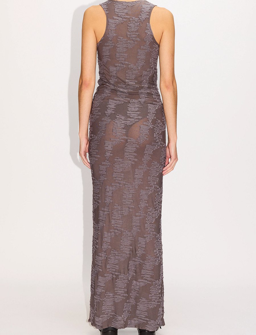 Hope - Seaside Dress Plum Grey Jacquard - etuikleider - plum grey jacquard - 3