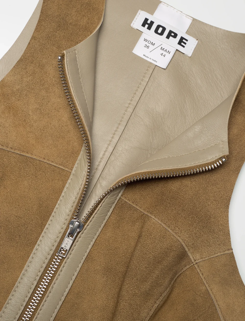 Hope - Sculpt Top Tobacco Suede - topid ja varrukateta alussärgid - tobacco suede - 5