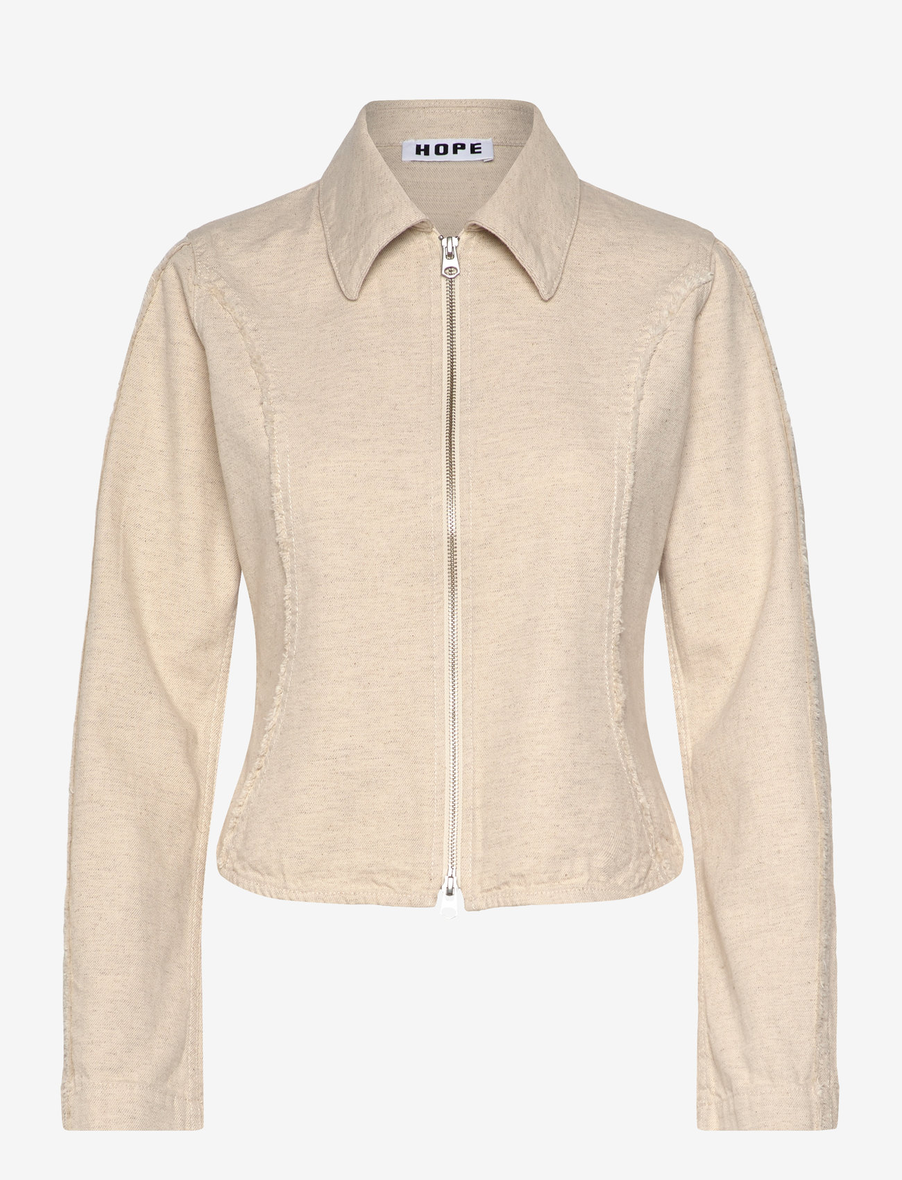 Hope - Sweep Shirt Ecru Melange - pikkade varrukatega särgid - ecru melange - 1