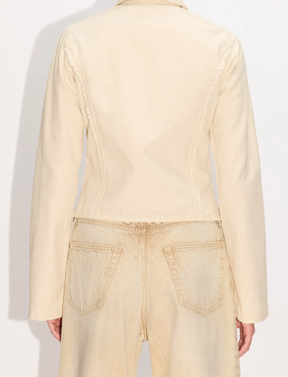 Hope - Sweep Shirt Ecru Melange - langärmlige hemden - ecru melange - 3