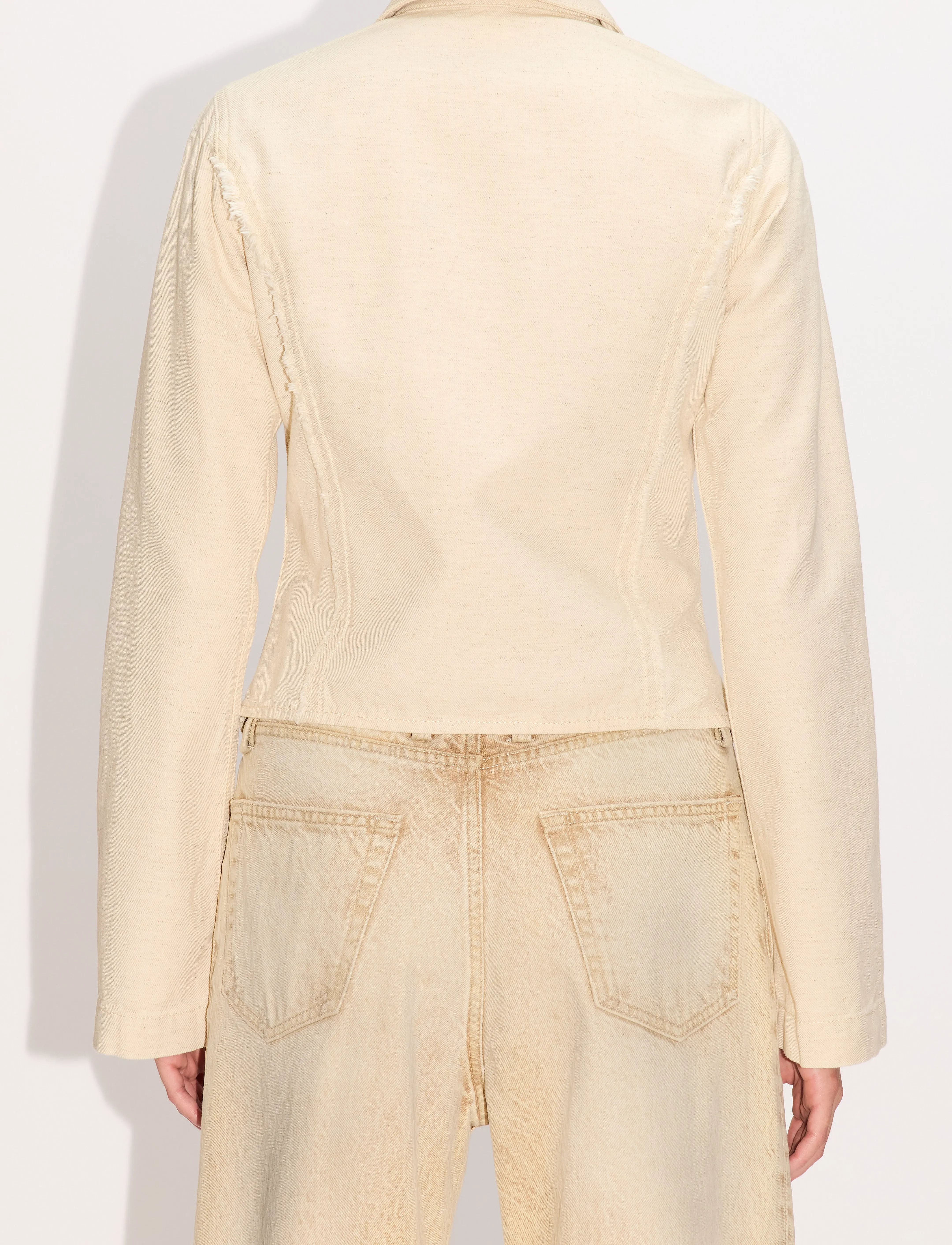 Hope - Sweep Shirt Ecru Melange - ecru melange - 3