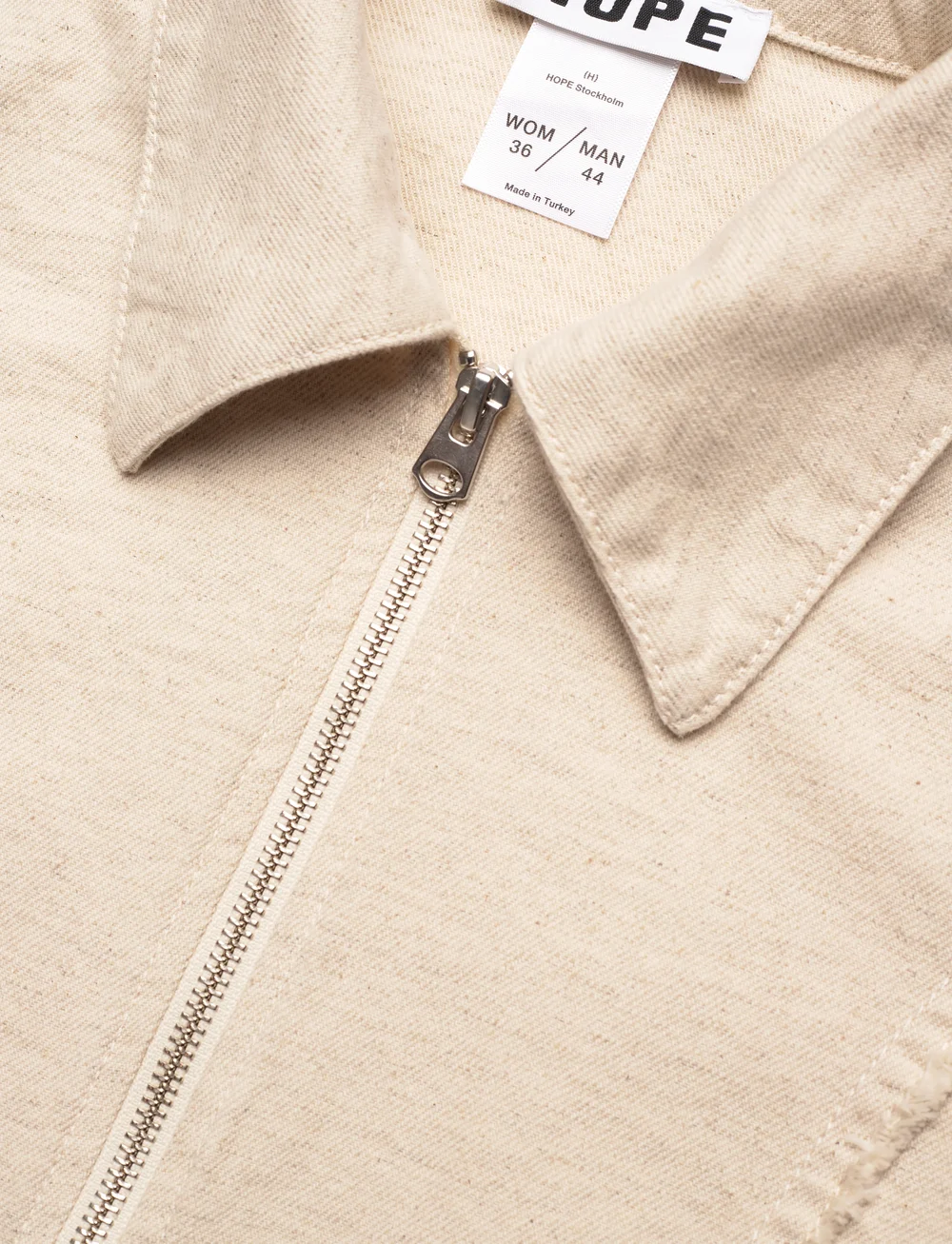 Hope - Sweep Shirt Ecru Melange - langärmlige hemden - ecru melange - 5