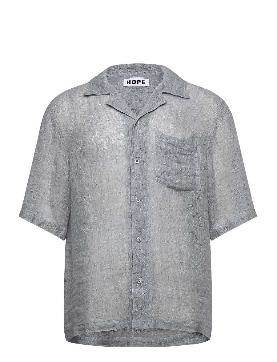 Hope - Blues Shirt Sheer Blue Linen - koszule lniane - sheer blue linen - 1