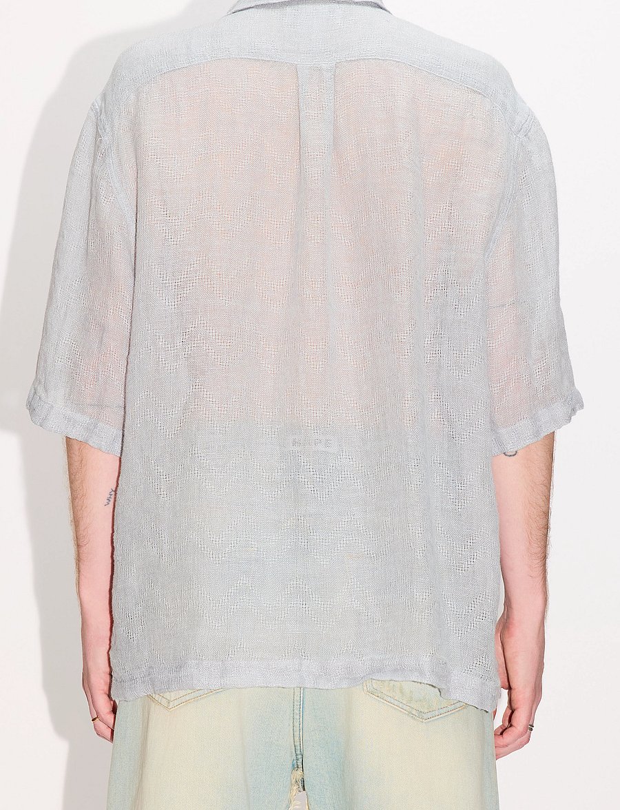 Hope - Blues Shirt Sheer Blue Linen - koszule lniane - sheer blue linen - 3