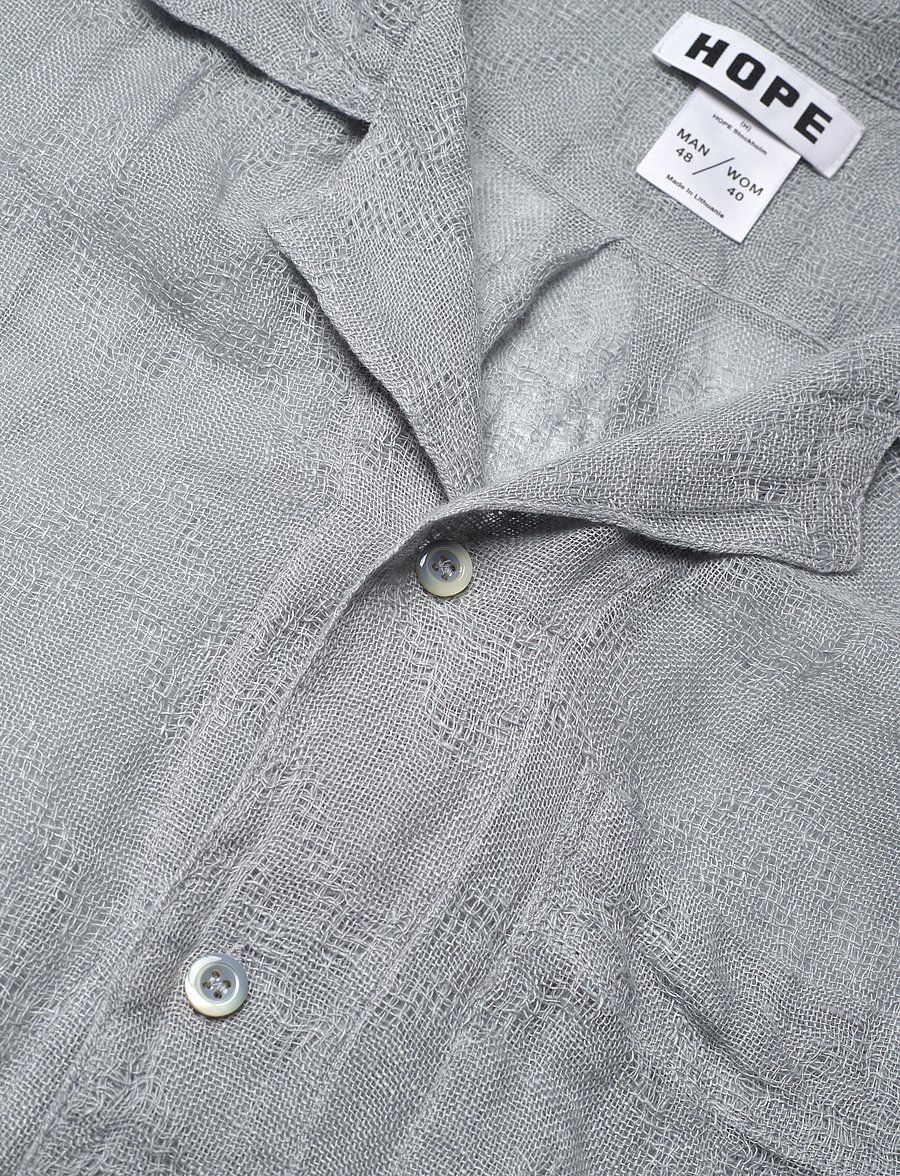 Hope - Blues Shirt Sheer Blue Linen - koszule lniane - sheer blue linen - 5