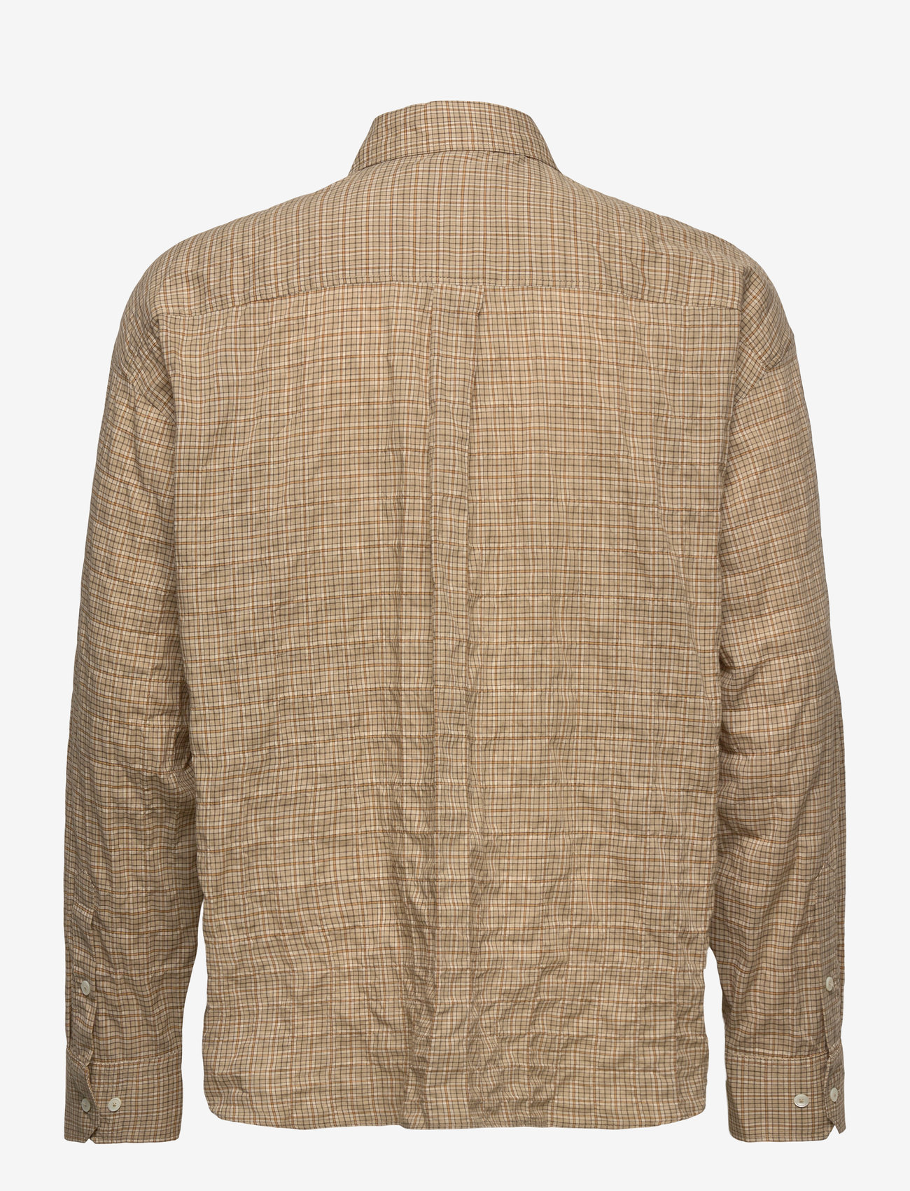 Hope - Room Shirt Beige Check Voile - karierte hemden - beige check voile - 2