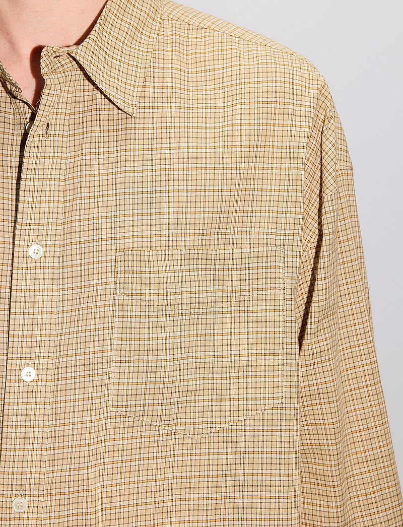 Hope - Room Shirt Beige Check Voile - karierte hemden - beige check voile - 4