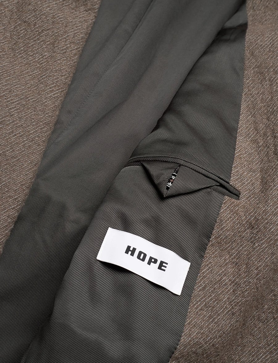 Hope - Strava Blazer - blazer mit gürtel - wavy beige twill - 4