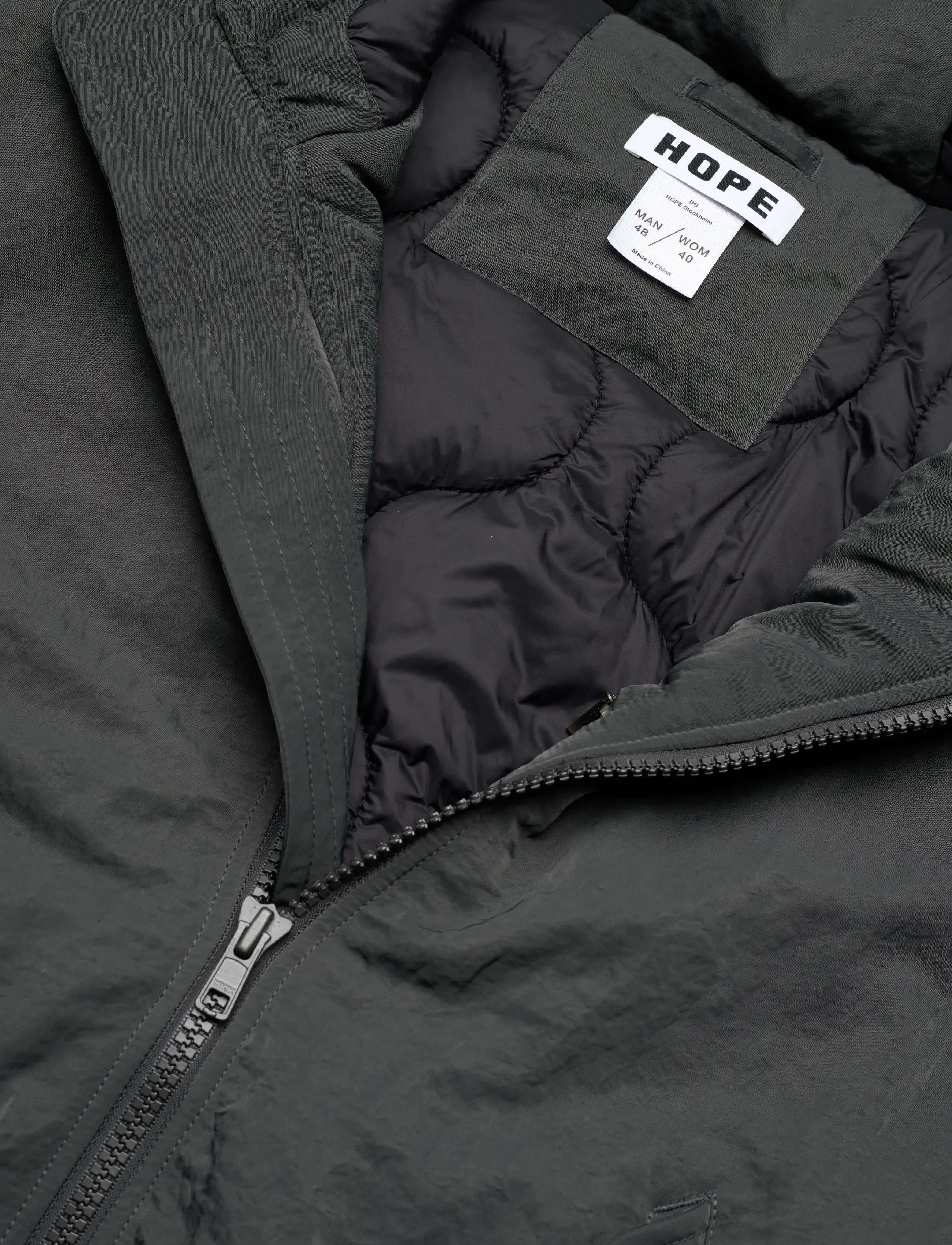 Hope - Explorer Jacket - dark grey vintage nylon - 2