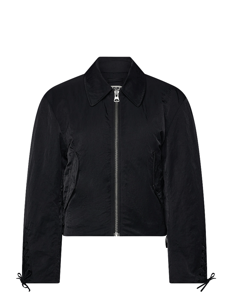Hope - Rider Jacket - frühlingsjacken - black nylon twill - 0