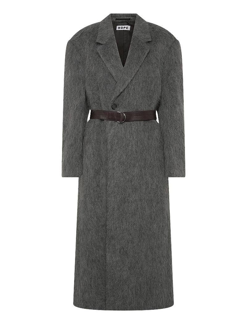 Hope - Abolish Coat Hairy Grey Melange-38 - vinterjakker - hairy grey melange - 1