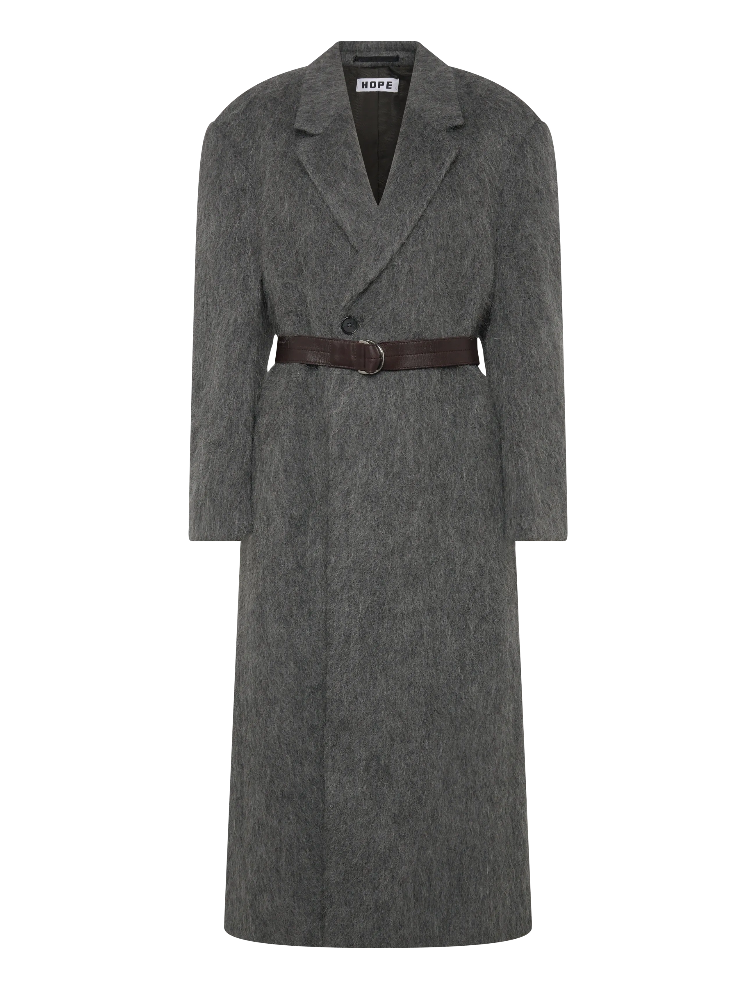 Hope - Abolish Coat Hairy Grey Melange-38 - winterjacken - hairy grey melange - 1