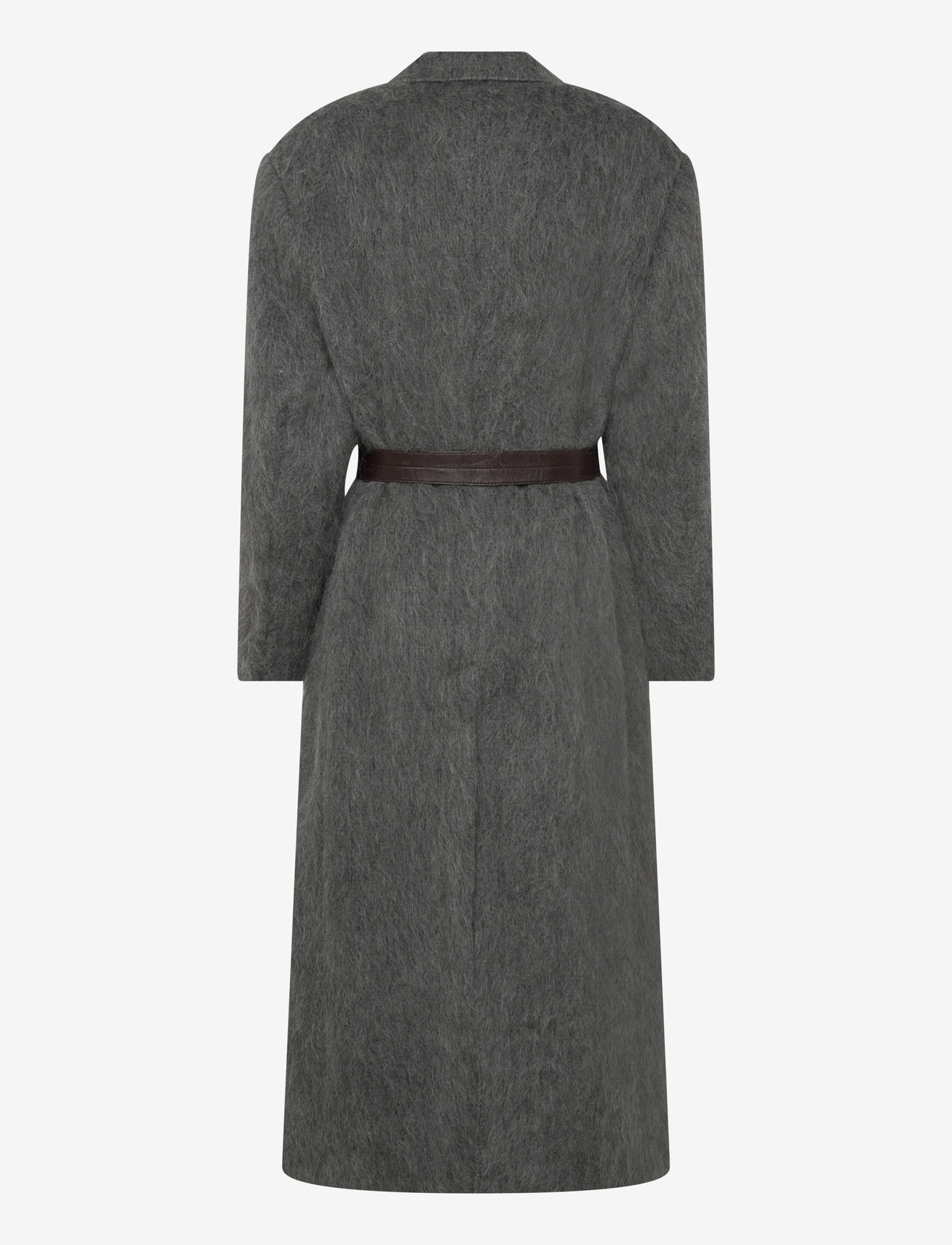 Hope - Abolish Coat Hairy Grey Melange-40 - uldfrakker - hairy grey melange - 2