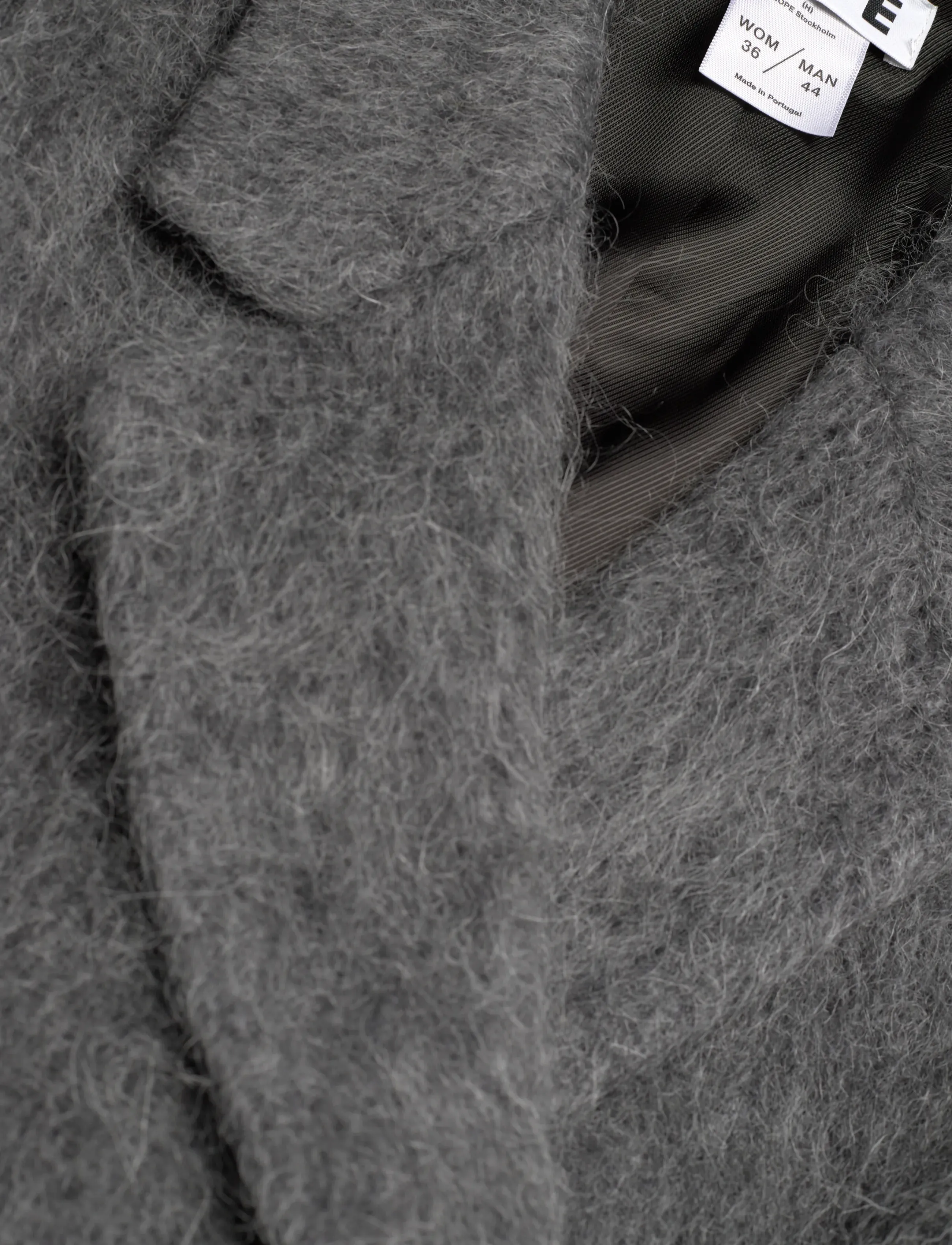 Hope - Abolish Coat Hairy Grey Melange-38 - winterjacken - hairy grey melange - 3