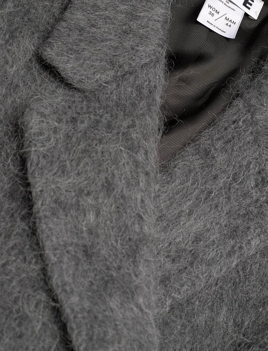 Hope - Abolish Coat Hairy Grey Melange-38 - winterjacken - hairy grey melange - 3