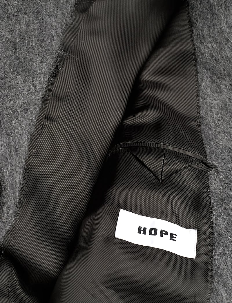 Hope - Abolish Coat Hairy Grey Melange-38 - vinterjakker - hairy grey melange - 5