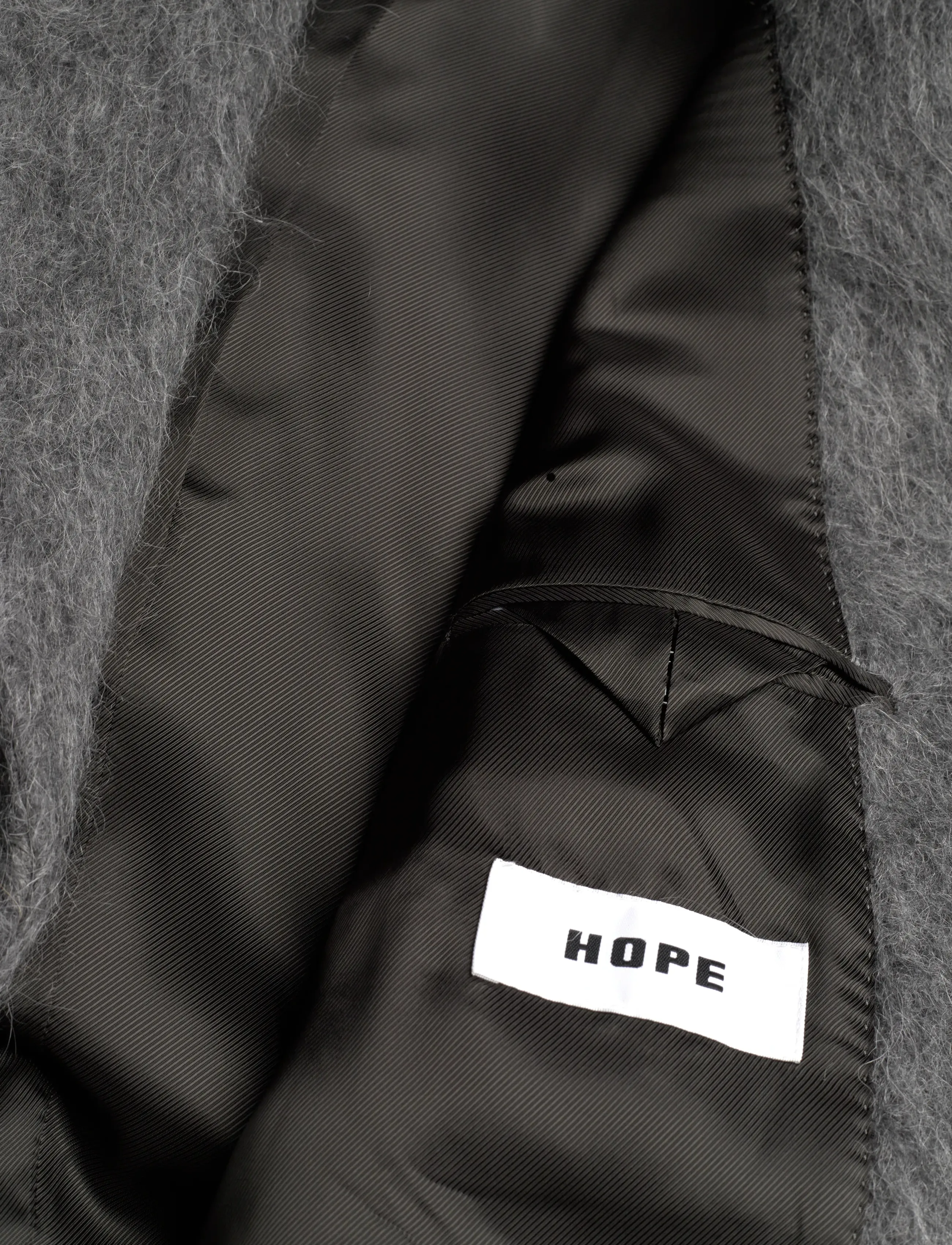 Hope - Abolish Coat Hairy Grey Melange-38 - winterjacken - hairy grey melange - 5