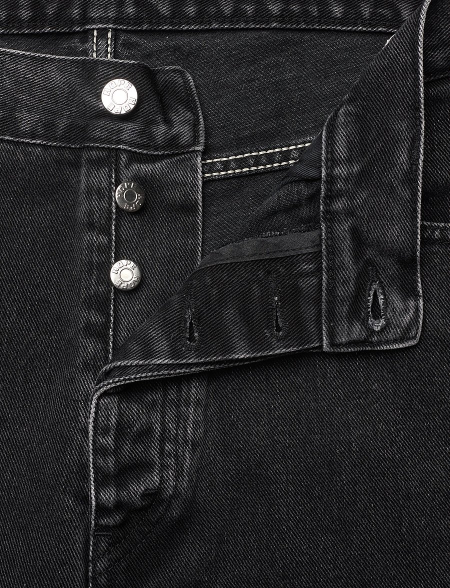 Hope - Skid Jeans - alt laienevad teksad - chipped black - 3