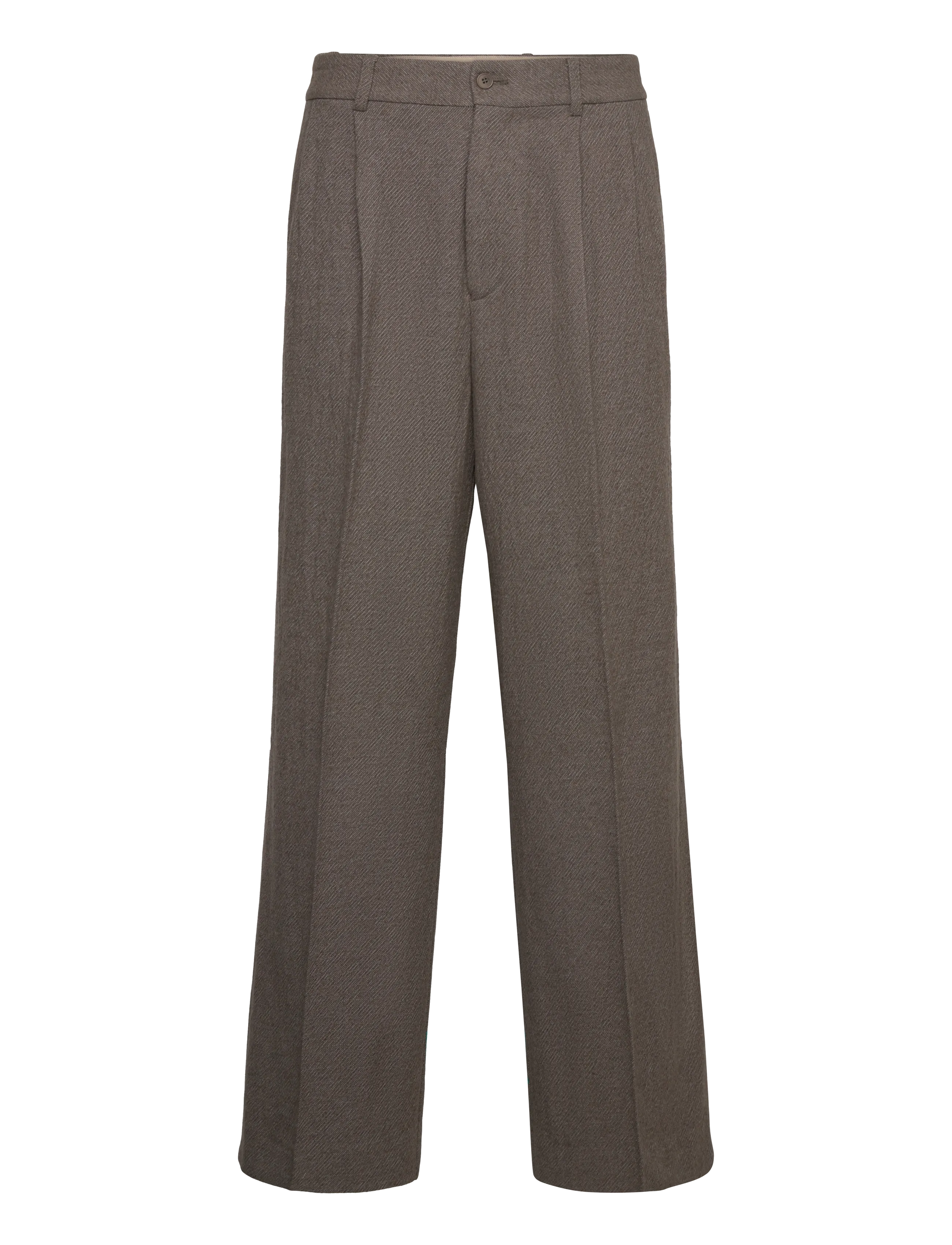 Hope Fire Trousers Wavy Beige Twill-42, 32, Grey, Bukser > Jakkesætsbukser, Dame