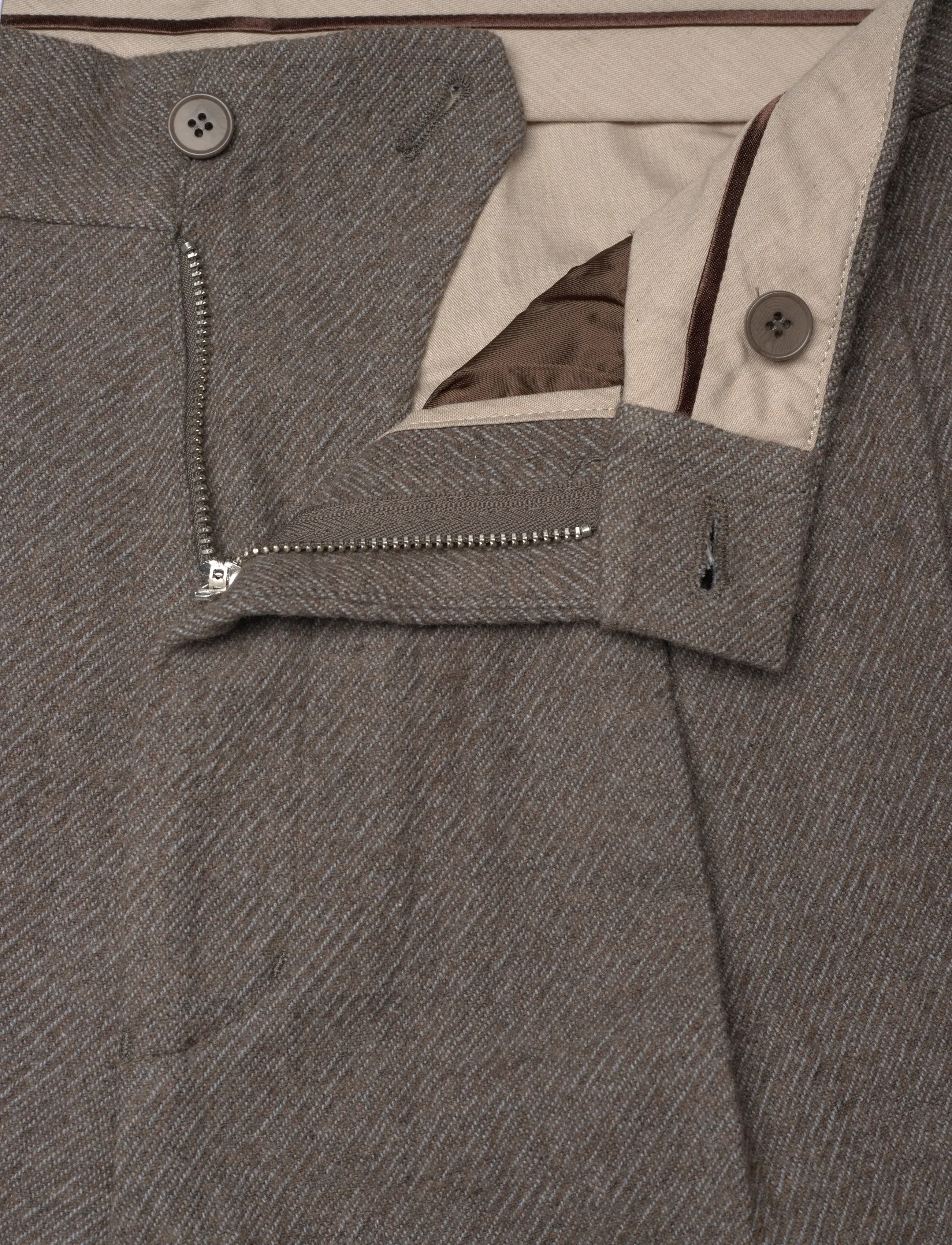 Hope - Fire Trousers Wavy Beige Twill-42 - formell - wavy beige twill - 2