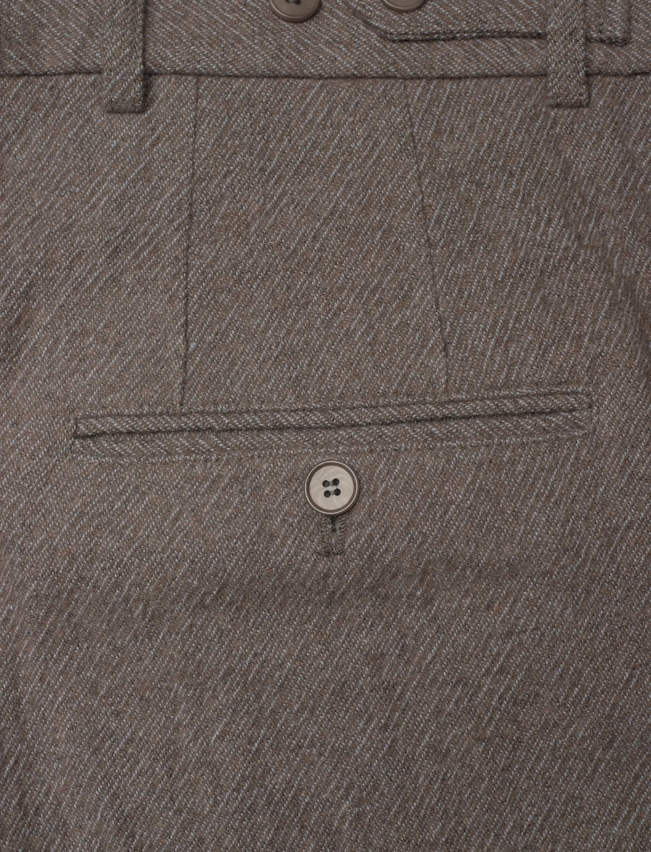 Hope - Fire Trousers Wavy Beige Twill-42 - formell - wavy beige twill - 4