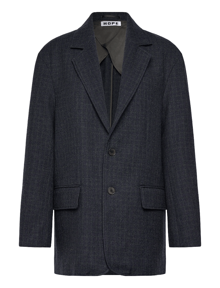 Hope - Tricky Blazer - Ühes joones nööpidega bleiserid - grey blue check - 0