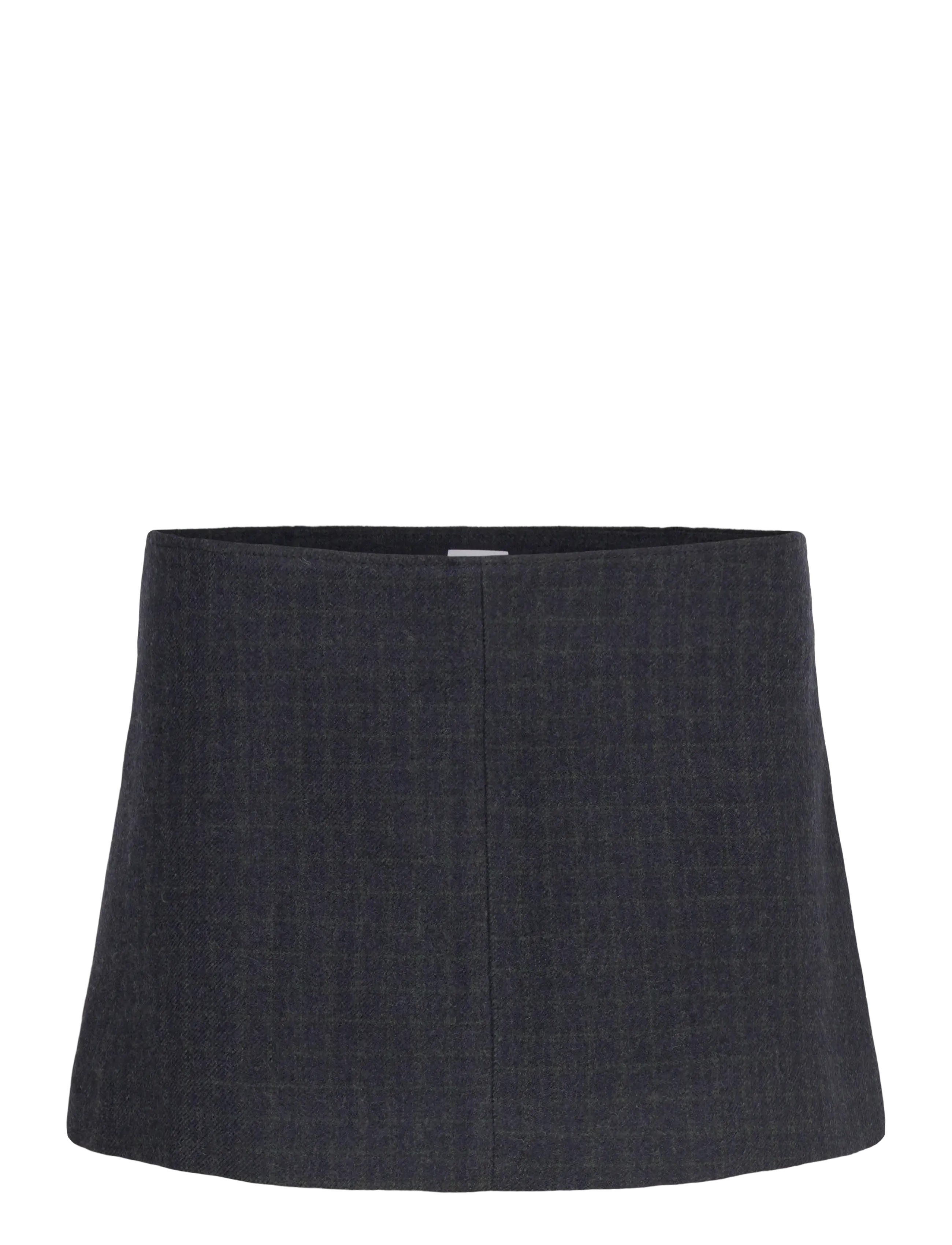 Hope Petite Skirt Grey Blue Check-38, Kvinder, Nederdel, Navy, Str: 36