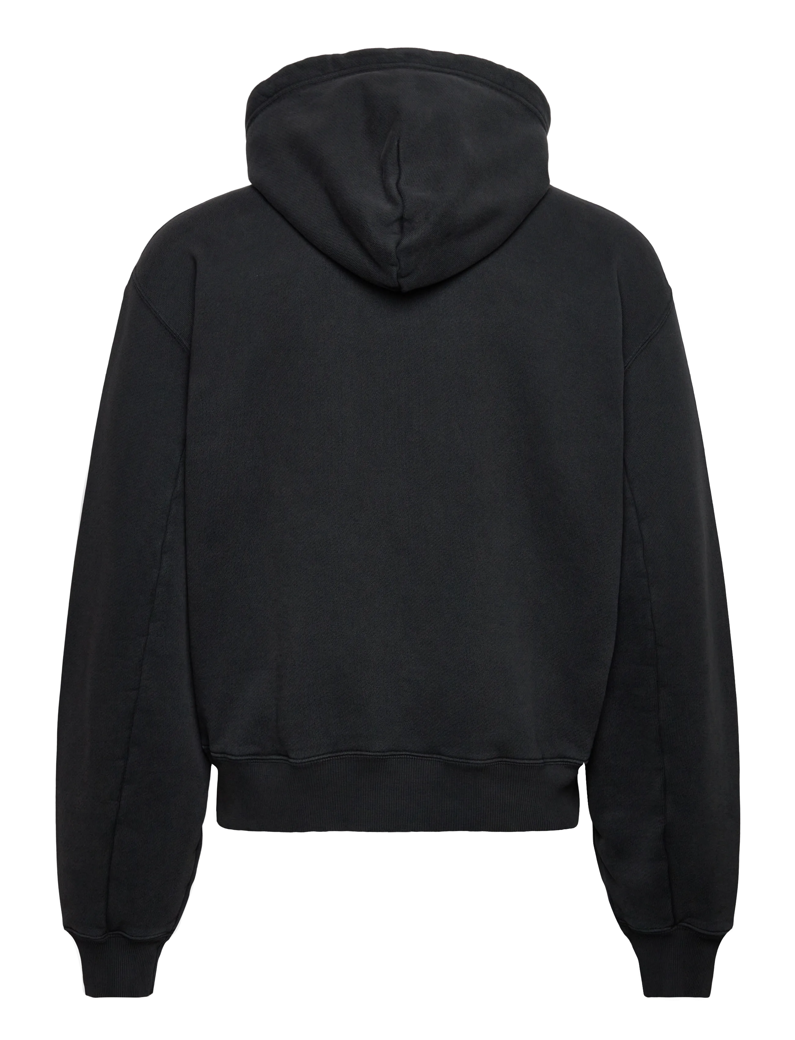 Hope - Bubble Zip Hoodie - vintage black fleece - 1